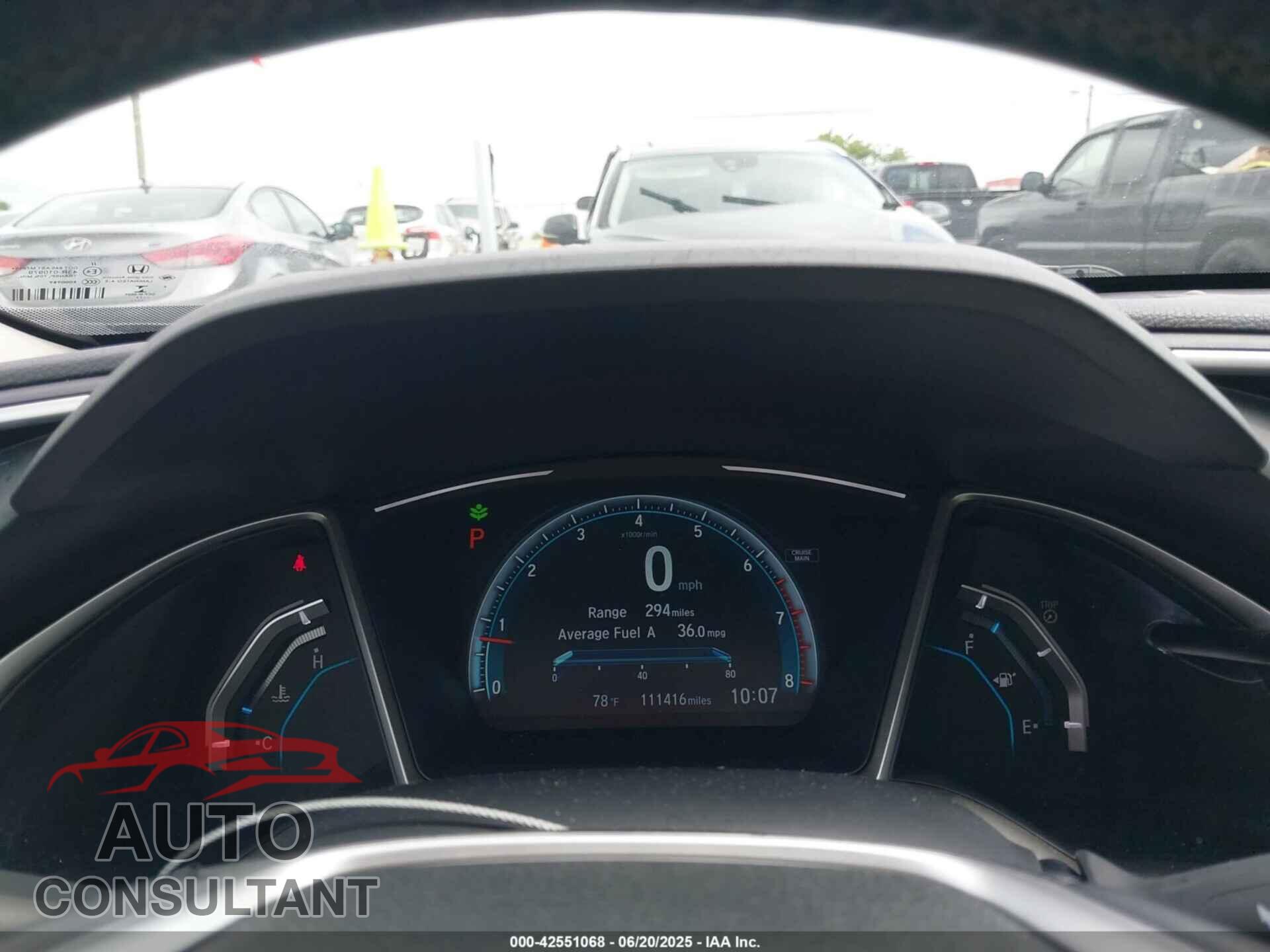 HONDA CIVIC 2017 - 19XFC1F70HE030257