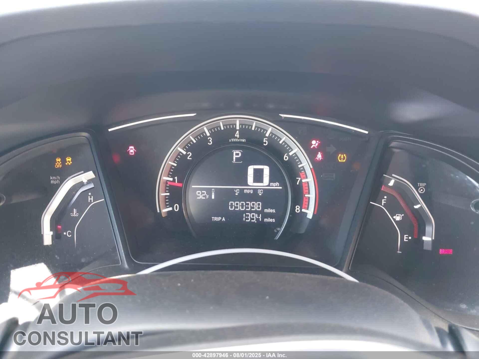 HONDA CIVIC 2018 - 2HGFC2F52JH512857