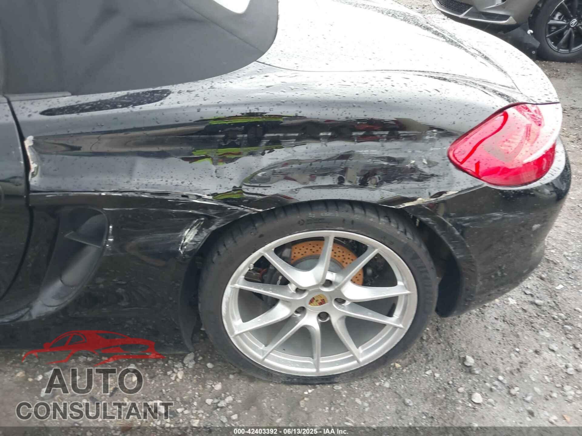 PORSCHE BOXSTER 2016 - WP0CA2A80GS120809
