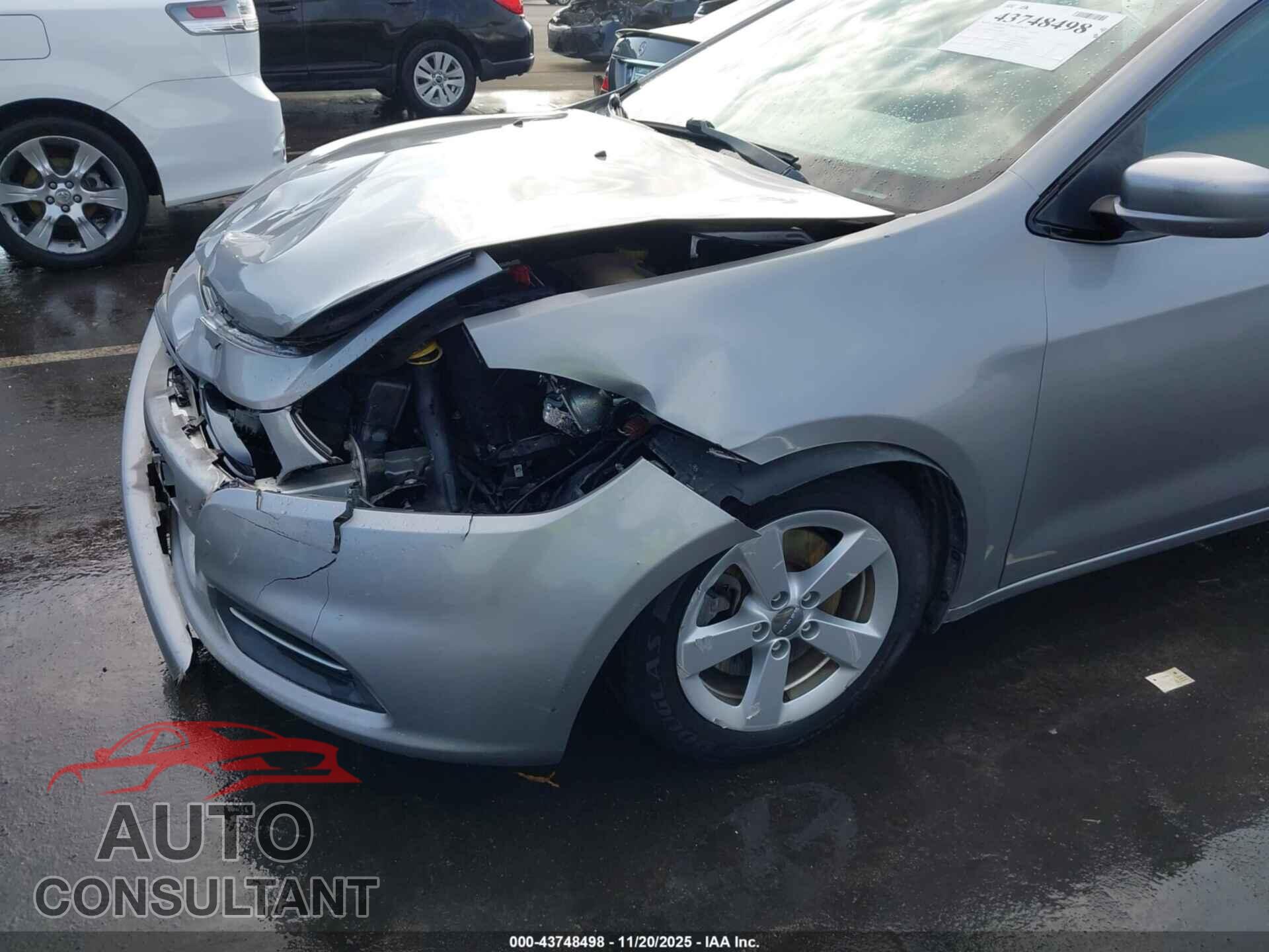 DODGE DART 2015 - 1C3CDFBB5FD431684