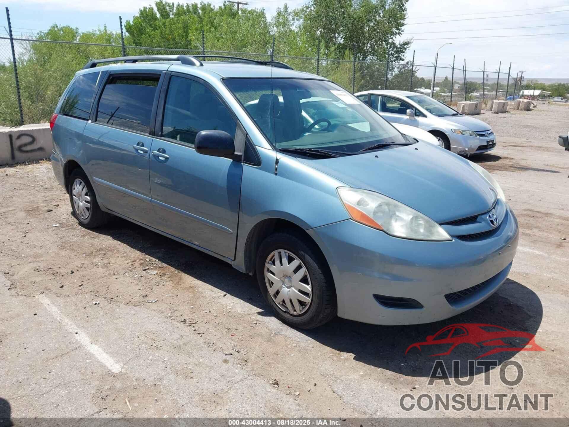 TOYOTA SIENNA 2009 - 5TDZK23C89S278156