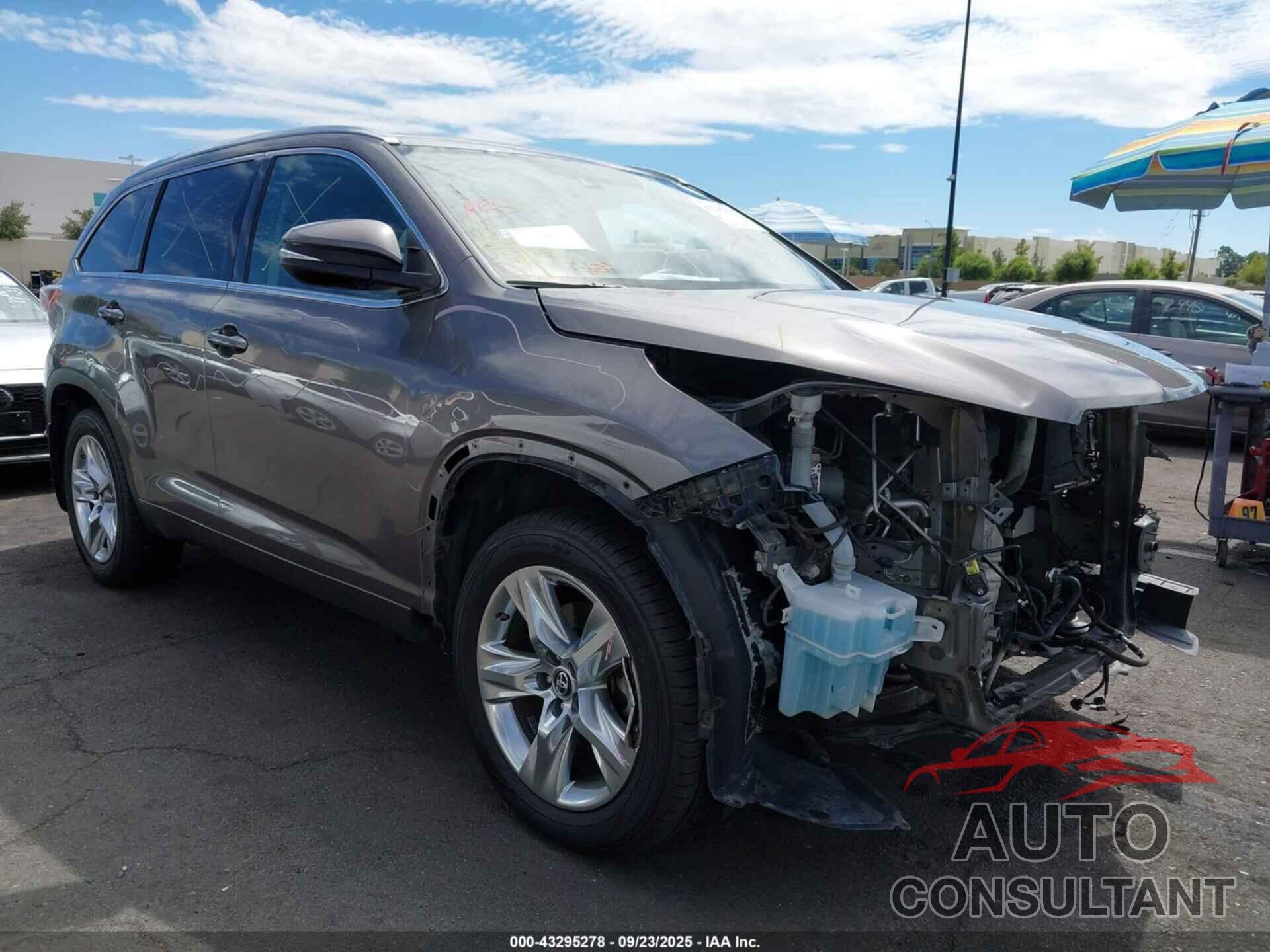 TOYOTA HIGHLANDER 2016 - 5TDDKRFH4GS335069