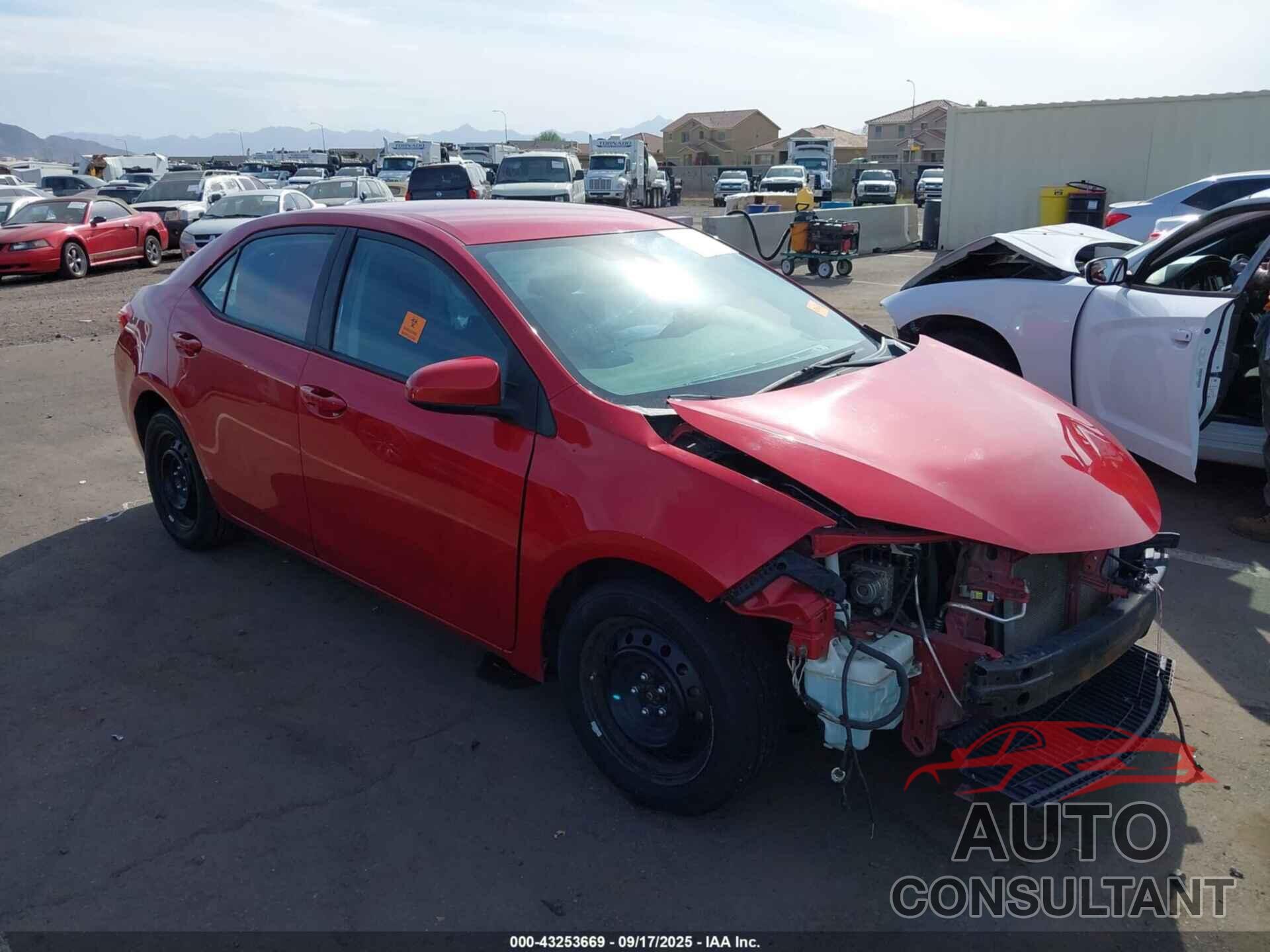 TOYOTA COROLLA 2017 - 2T1BURHE6HC925093