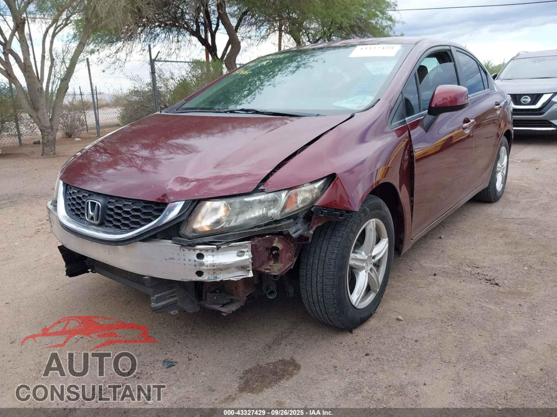 HONDA CIVIC 2013 - 2HGFB2F59DH594304