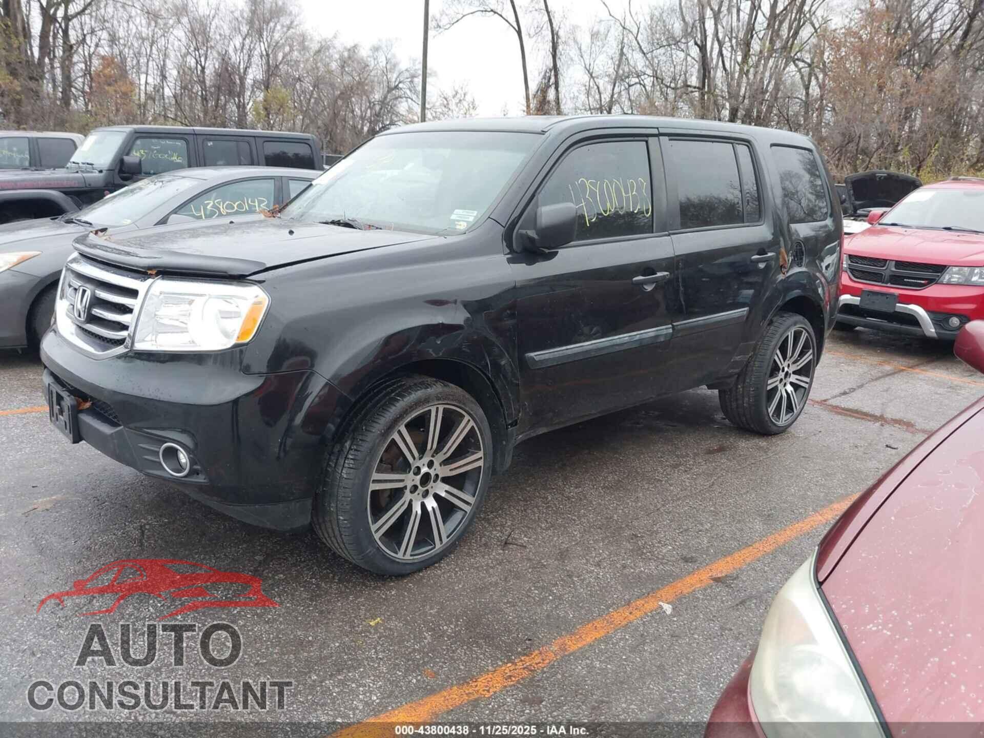 HONDA PILOT 2012 - 5FNYF4H51CB037573