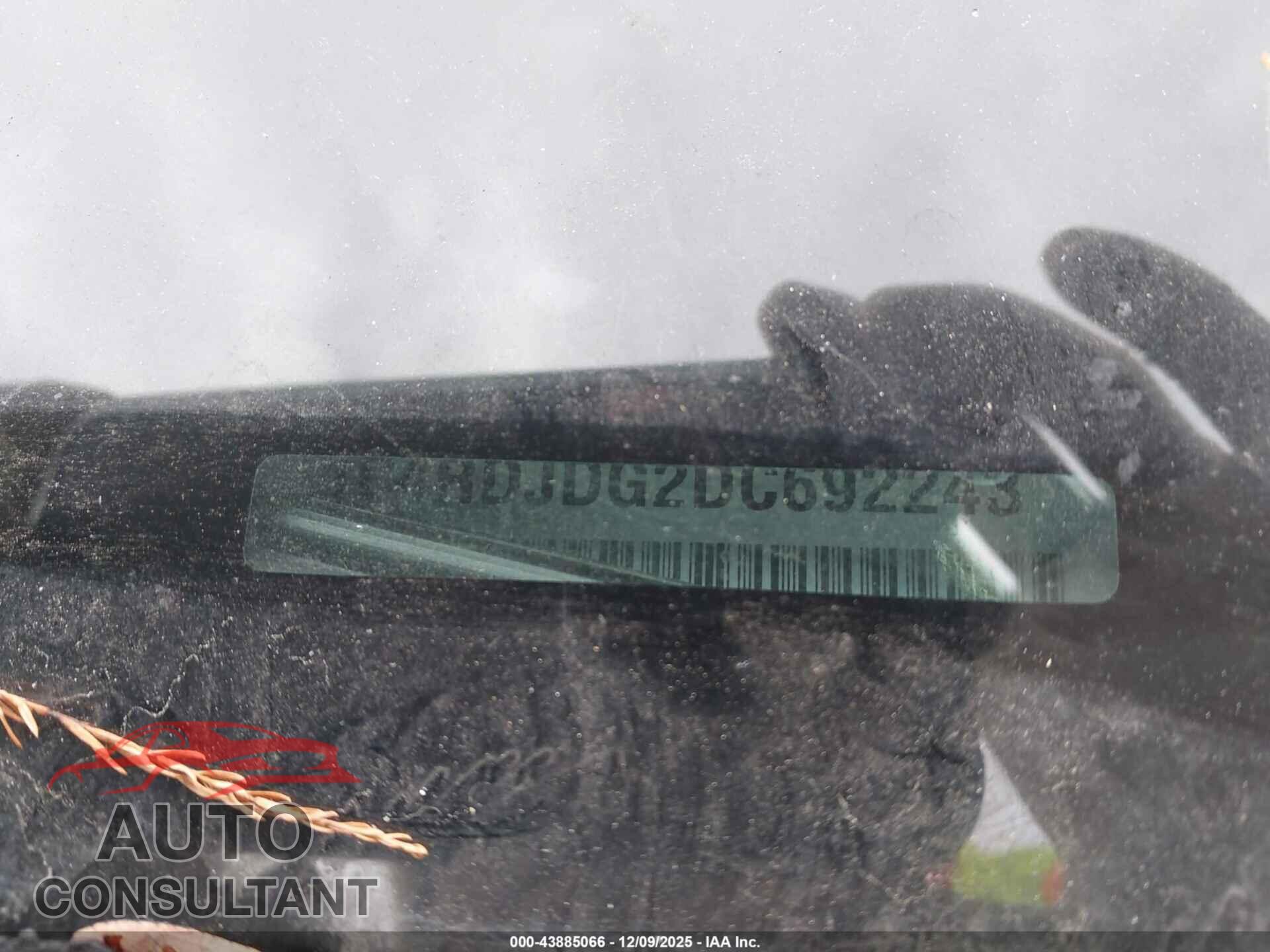 DODGE DURANGO 2013 - 1C4RDJDG2DC692243