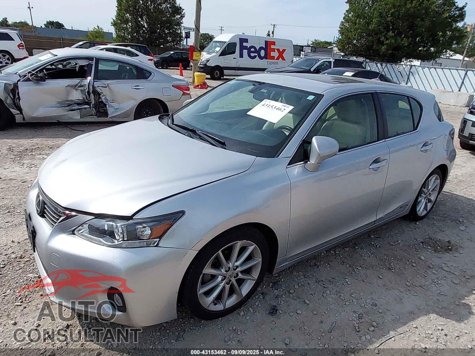 LEXUS CT 200H 2013 - JTHKD5BH8D2156227