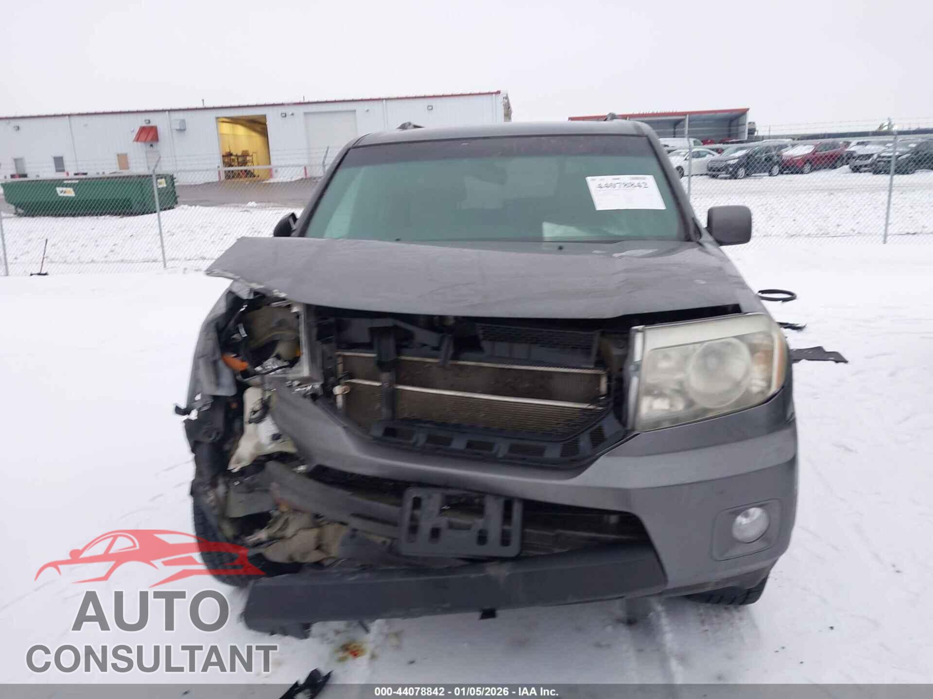HONDA PILOT 2011 - 5FNYF4H68BB090813
