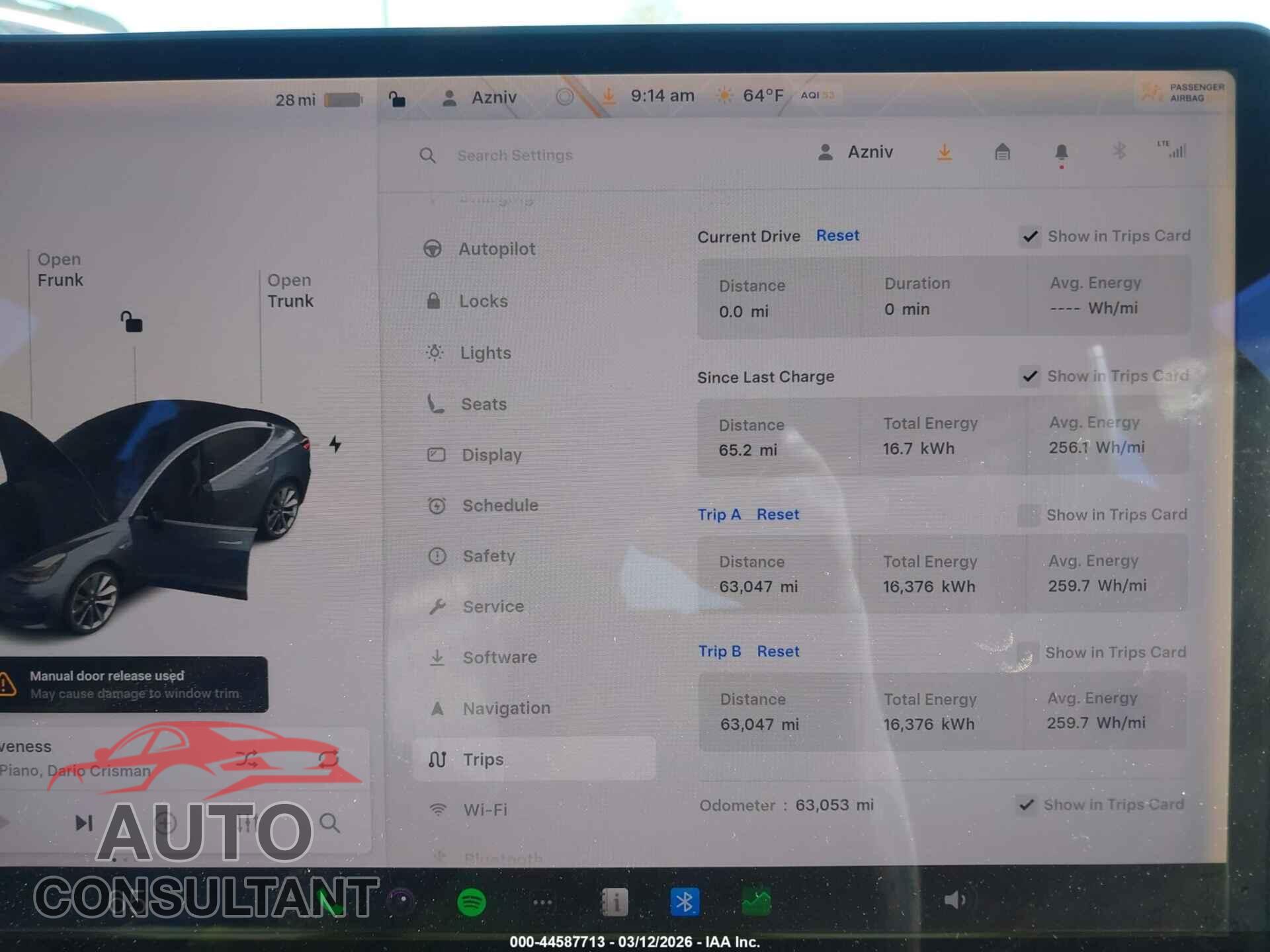 TESLA MODEL 3 2018 - 5YJ3E1EA6JF047350