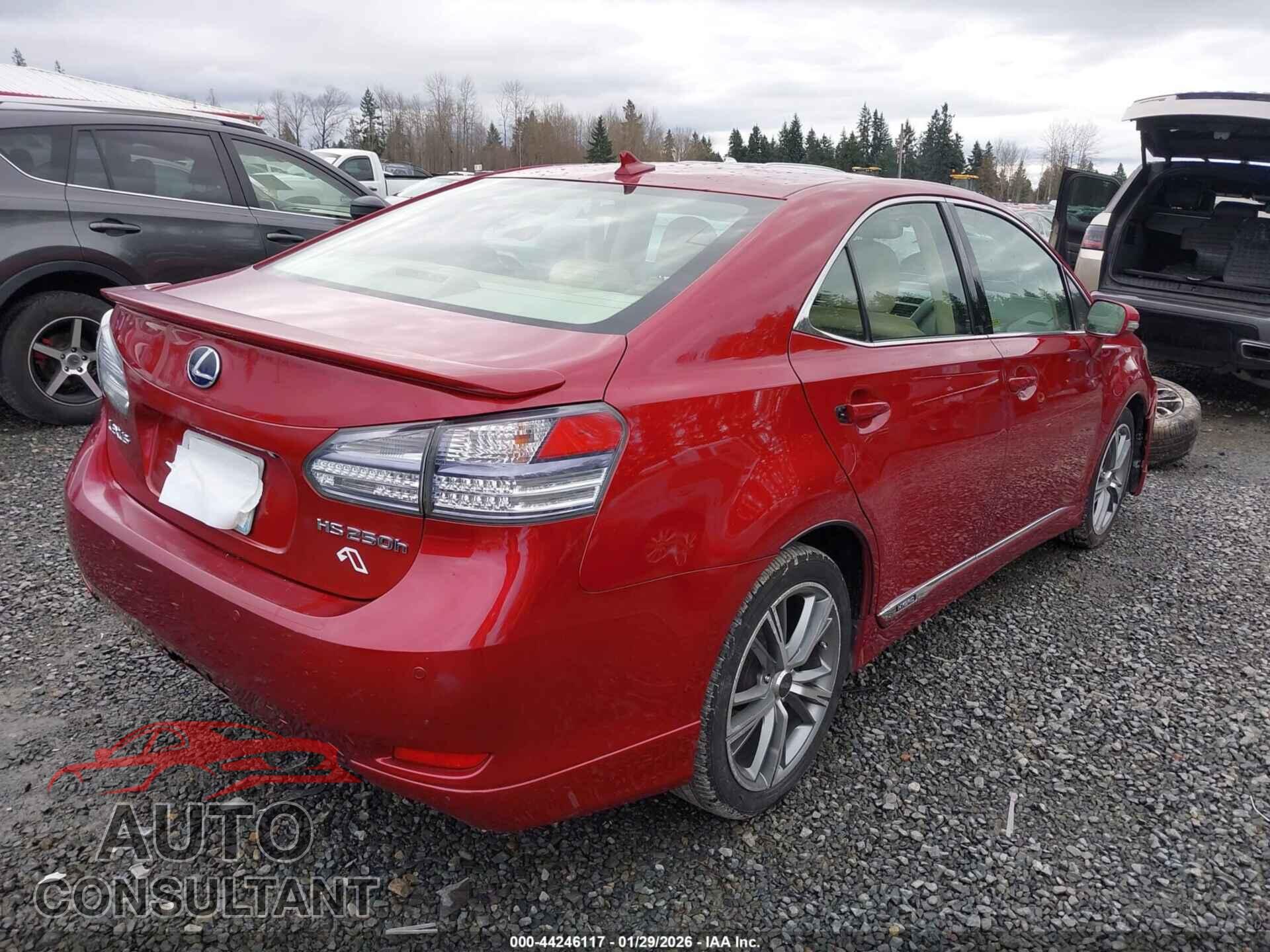 LEXUS HS 2010 - JTHBB1BA5A2002913