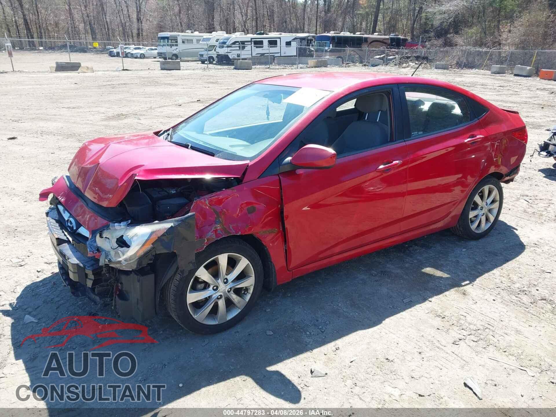 HYUNDAI ACCENT 2012 - KMHCU4AE3CU080647