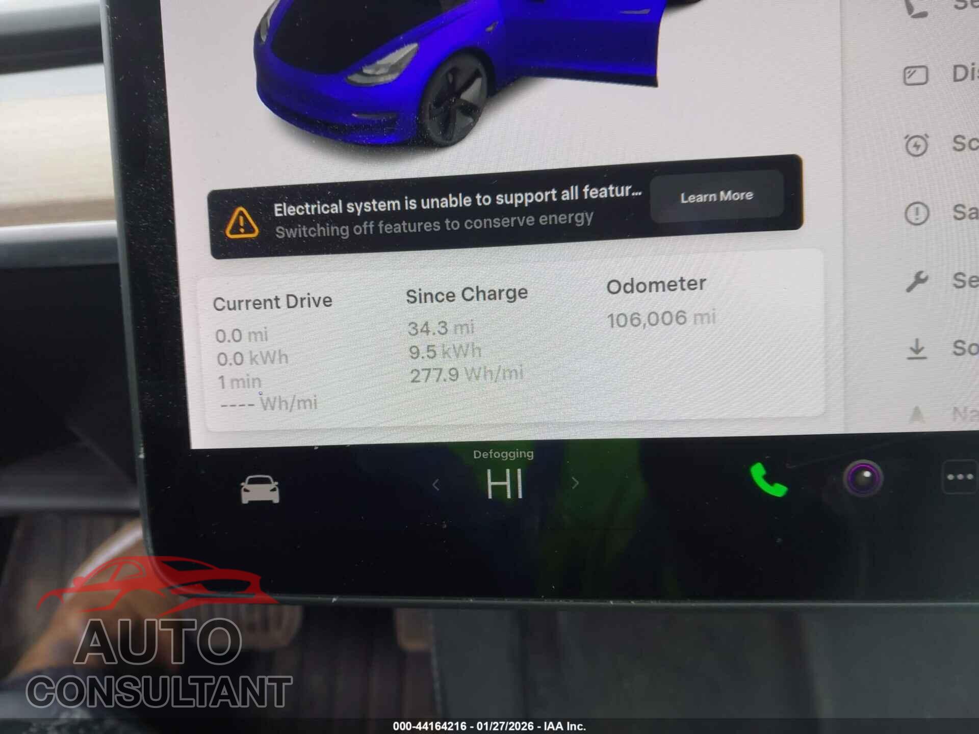 TESLA MODEL 3 2022 - 5YJ3E1EA3NF103783