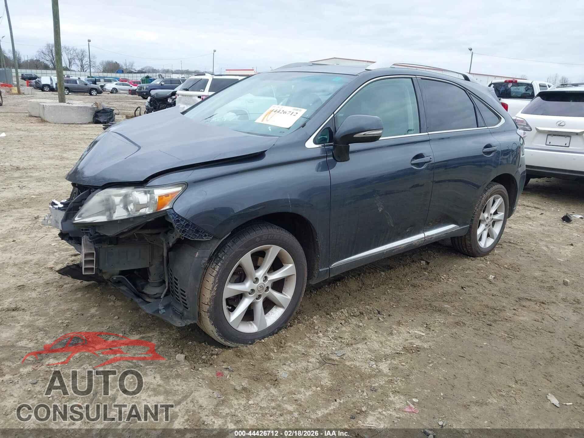 LEXUS RX 350 2010 - 2T2ZK1BA5AC012645