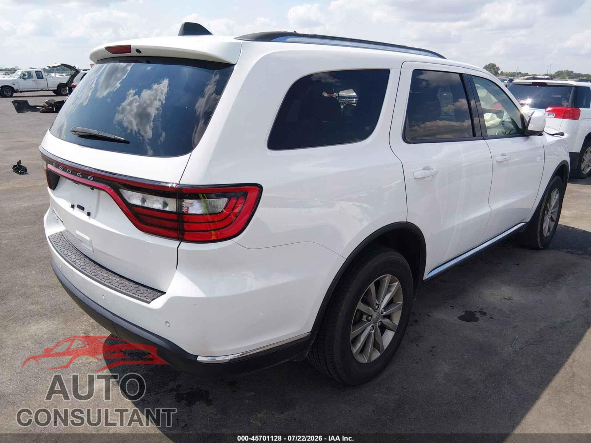 DODGE DURANGO 2017 - 1C4RDJAG9HC780846
