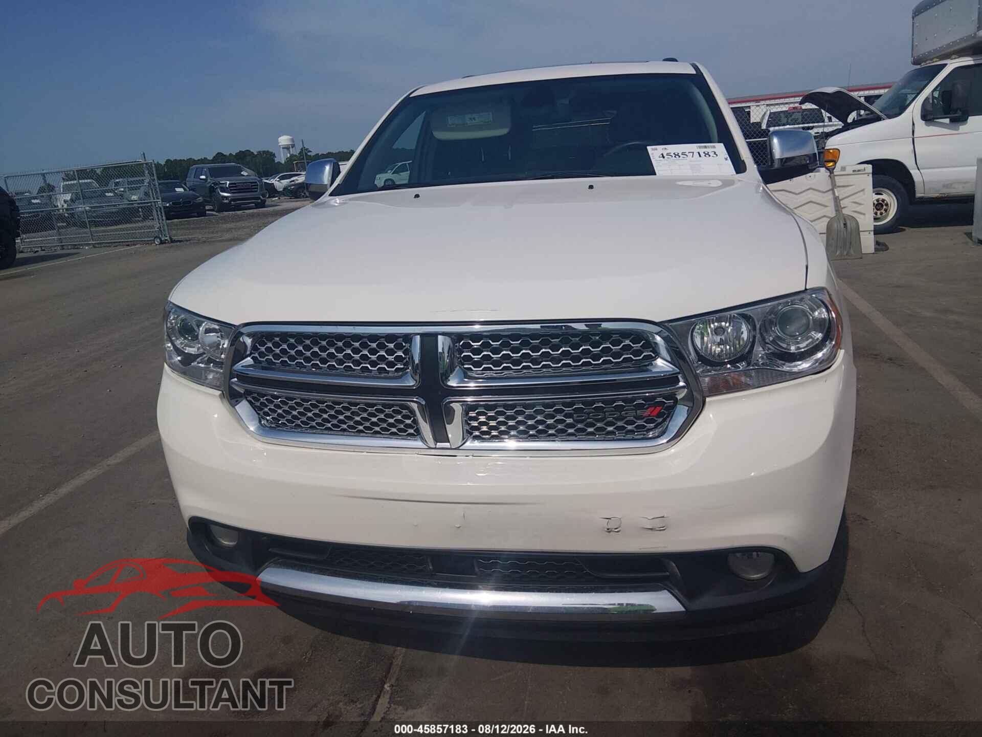 DODGE DURANGO 2012 - 1C4SDHET8CC240205