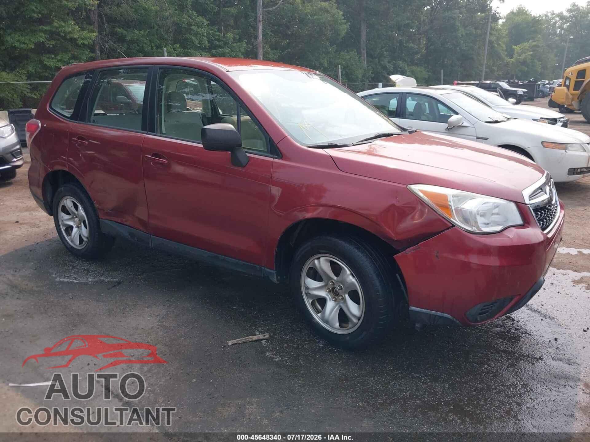 SUBARU FORESTER 2014 - JF2SJAAC1EH521078