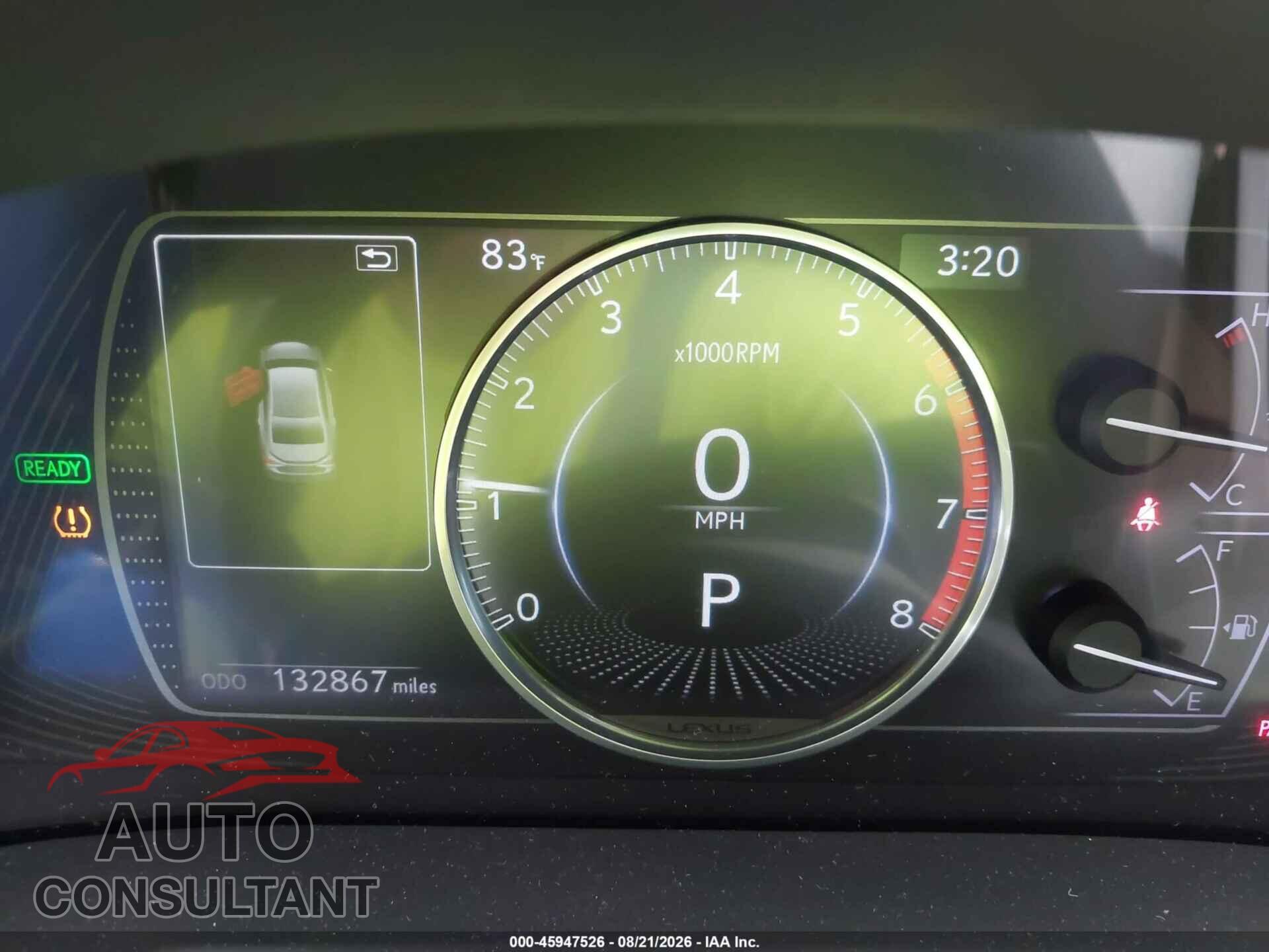 LEXUS ES 300H 2019 - JTHB21B14K2023639
