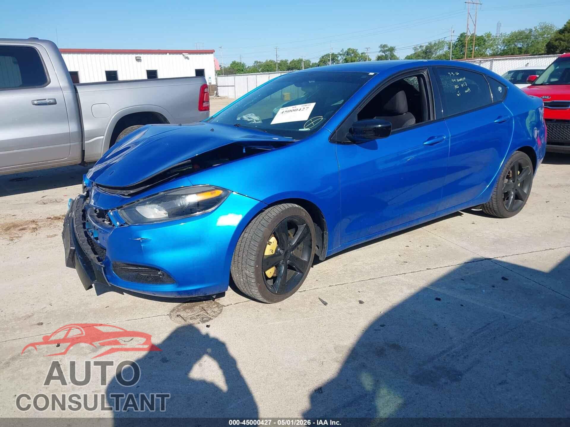 DODGE DART 2015 - 1C3CDFBB7FD266589