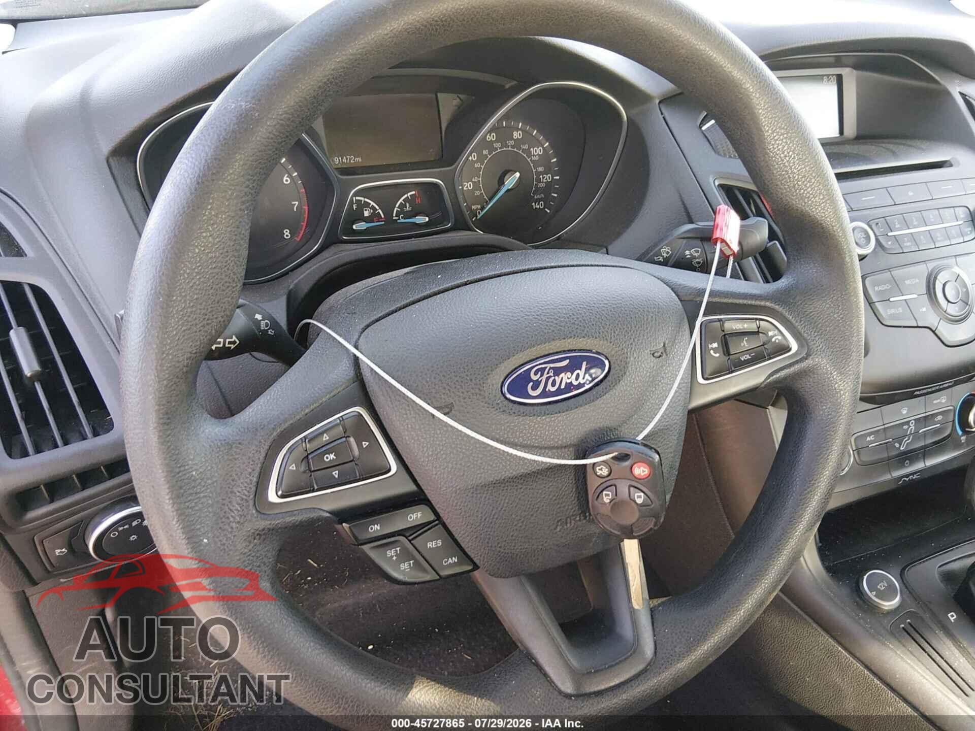 FORD FOCUS 2017 - 1FADP3F2XHL324371