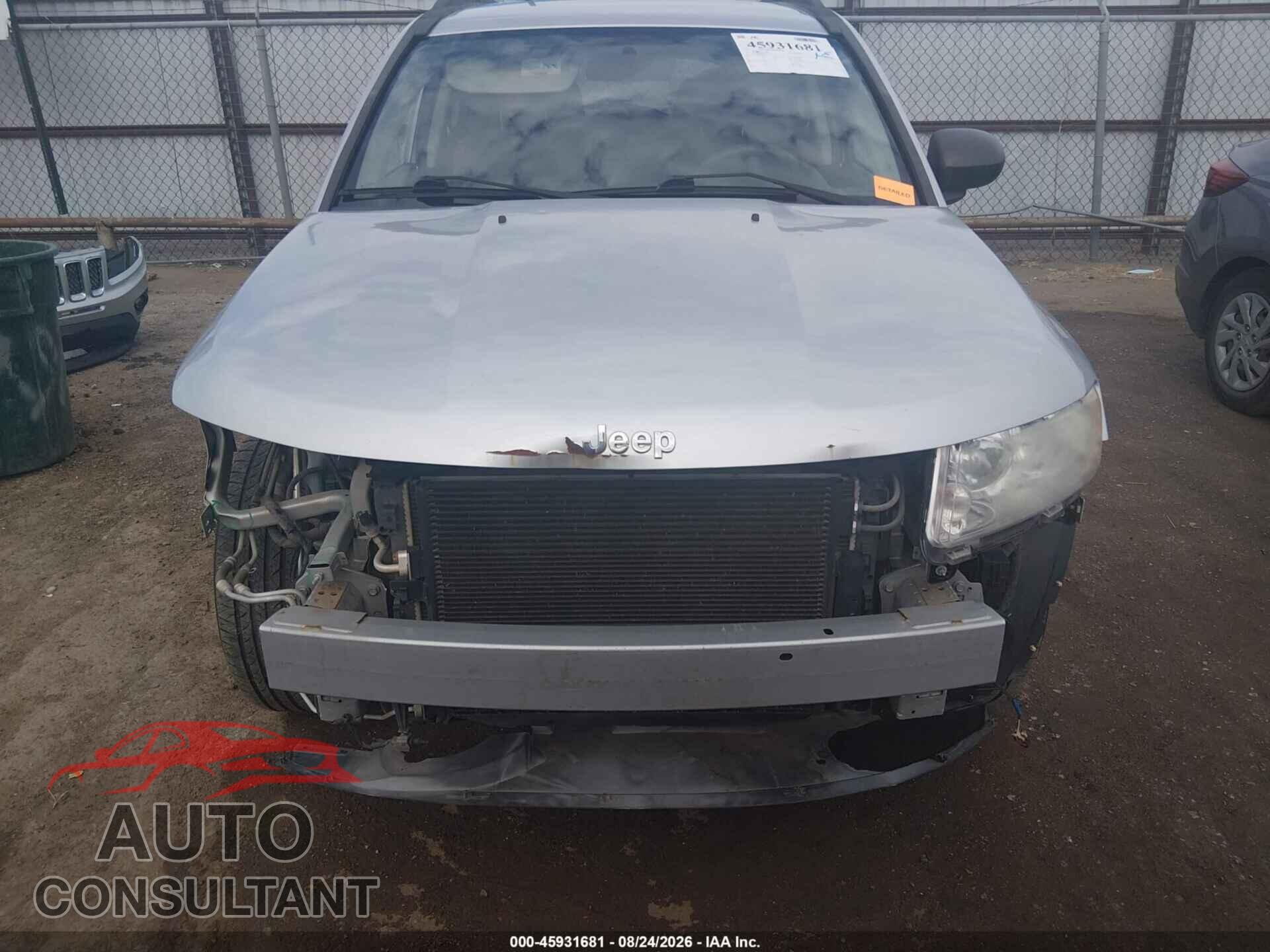 JEEP COMPASS 2012 - 1C4NJCBA8CD657250