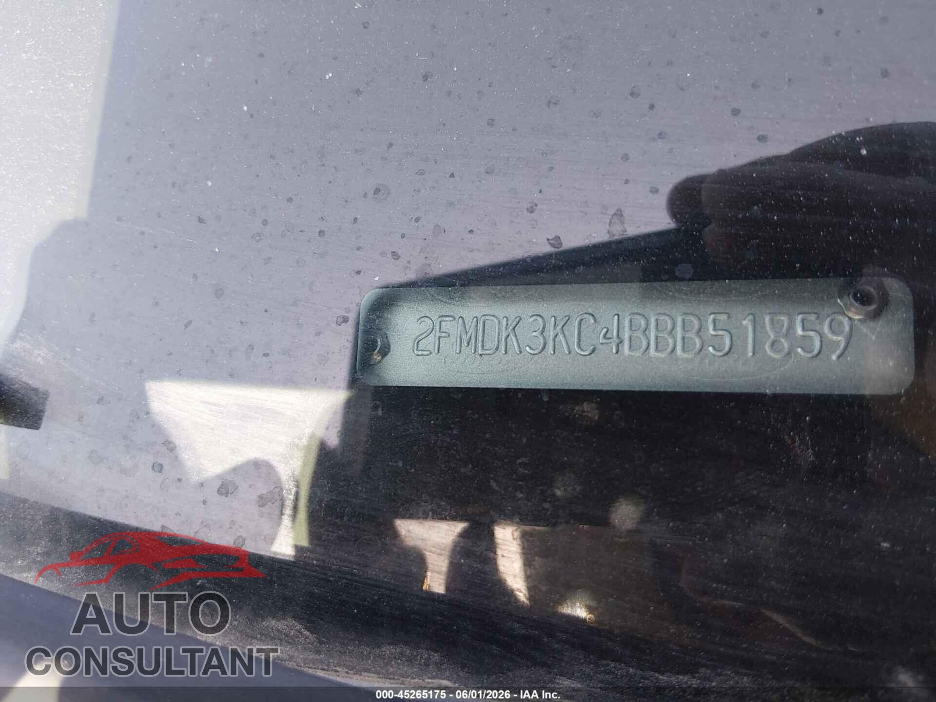 FORD EDGE 2011 - 2FMDK3KC4BBB51859