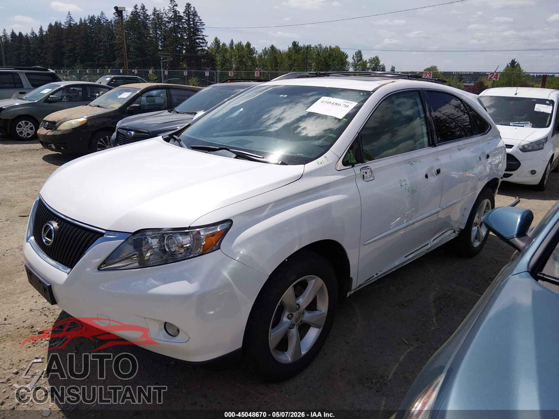 LEXUS RX 350 2011 - 2T2BK1BA6BC087700