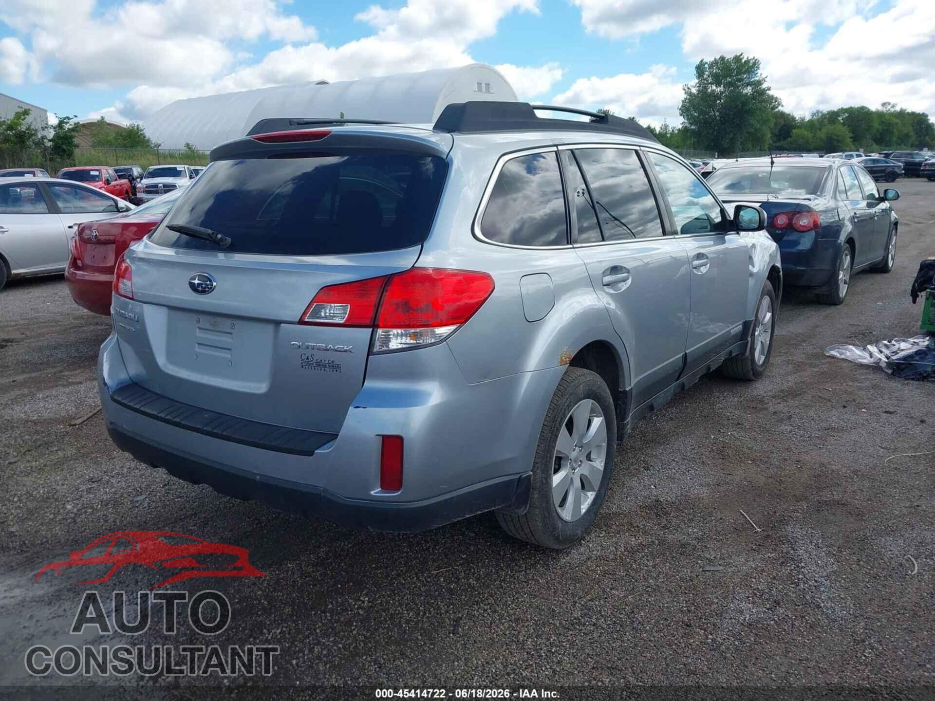 SUBARU OUTBACK 2012 - 4S4BRCCC1C3240405