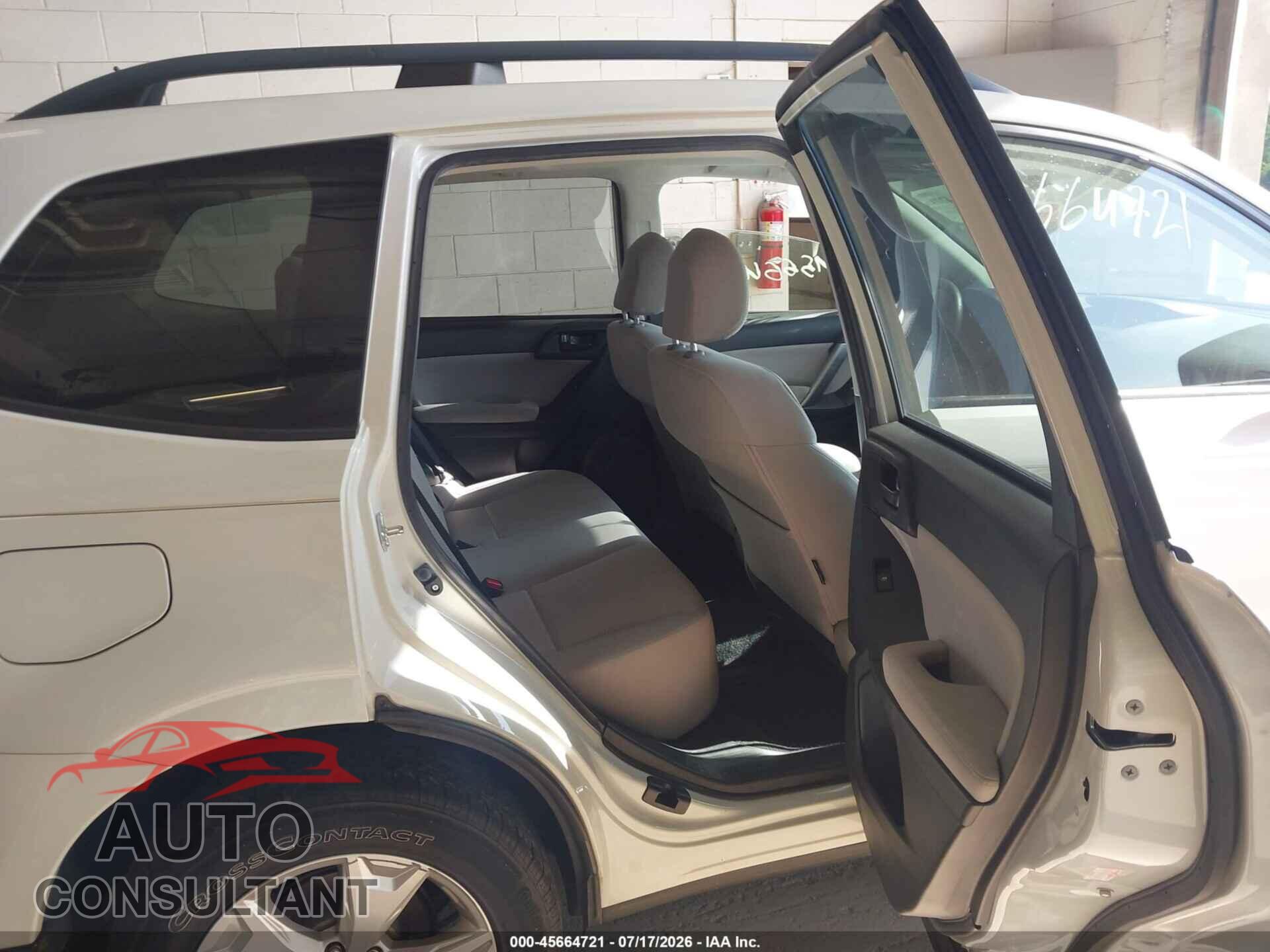 SUBARU FORESTER 2015 - JF2SJADC9FH579727