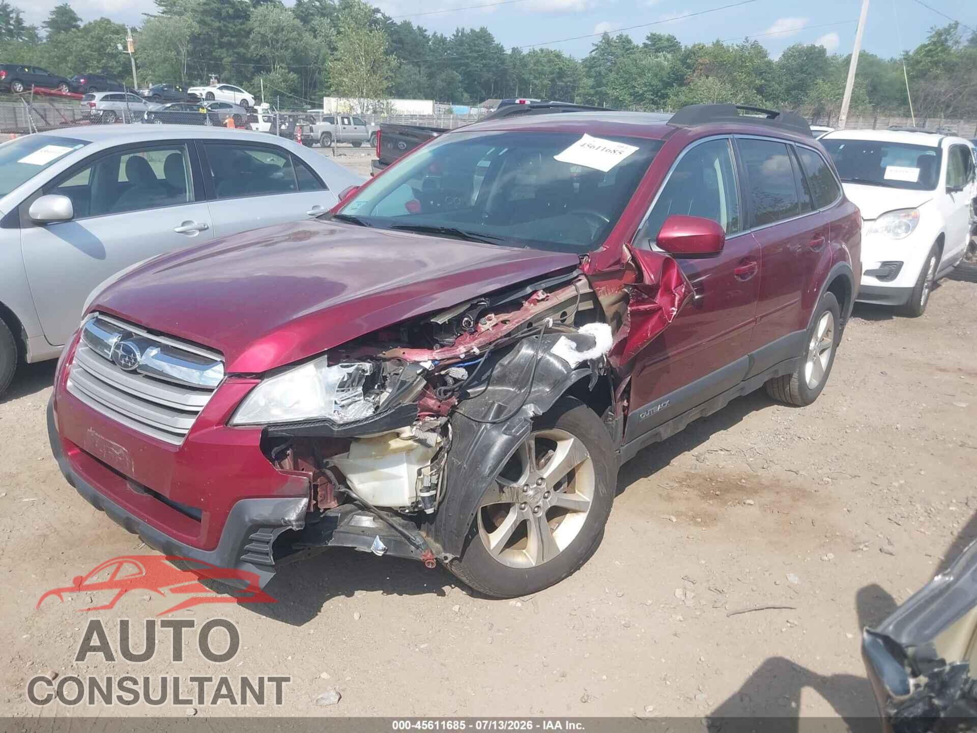 SUBARU OUTBACK 2014 - 4S4BRBLCXE3267907