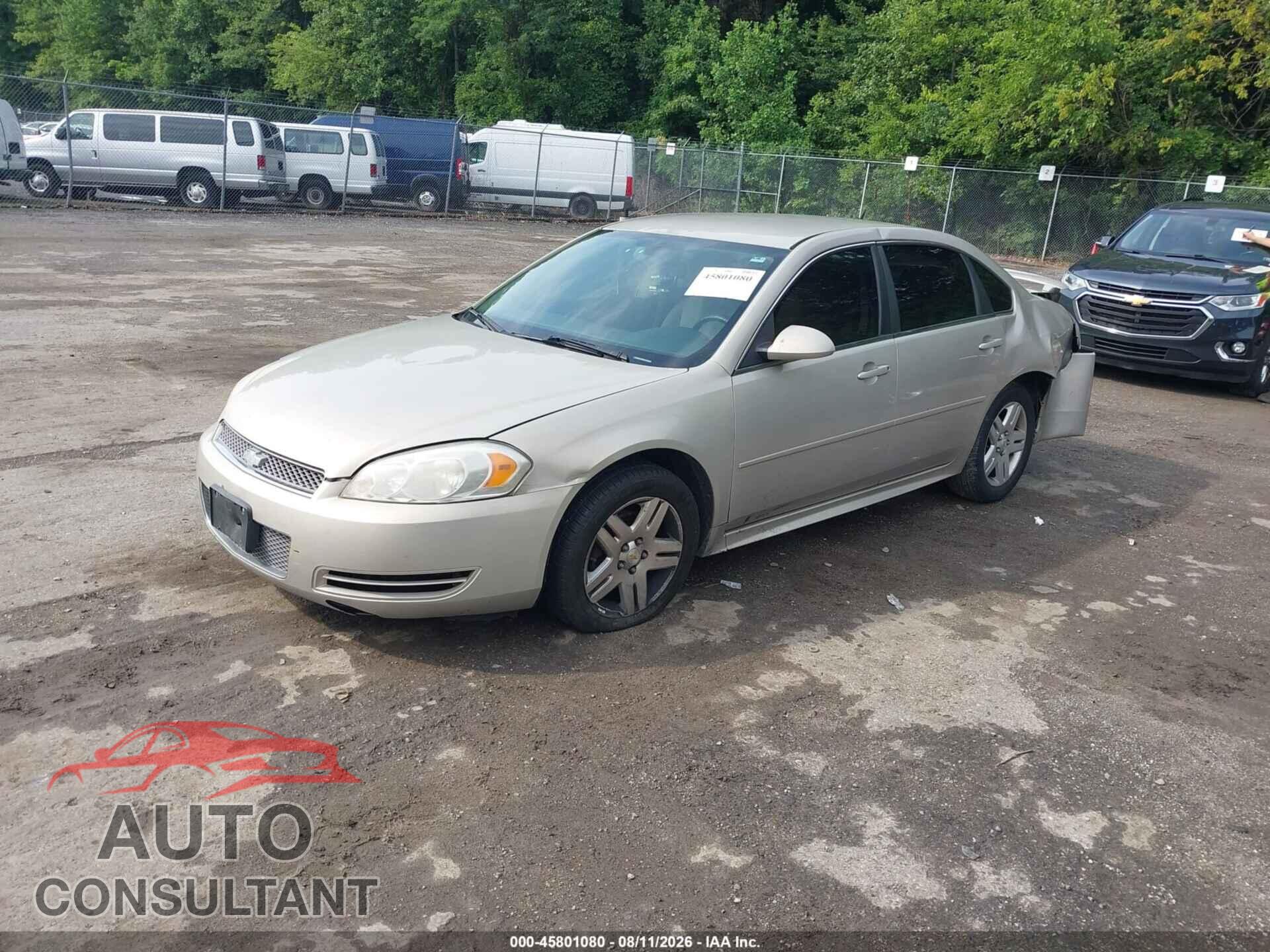 CHEVROLET IMPALA 2012 - 2G1WB5E36C1123002