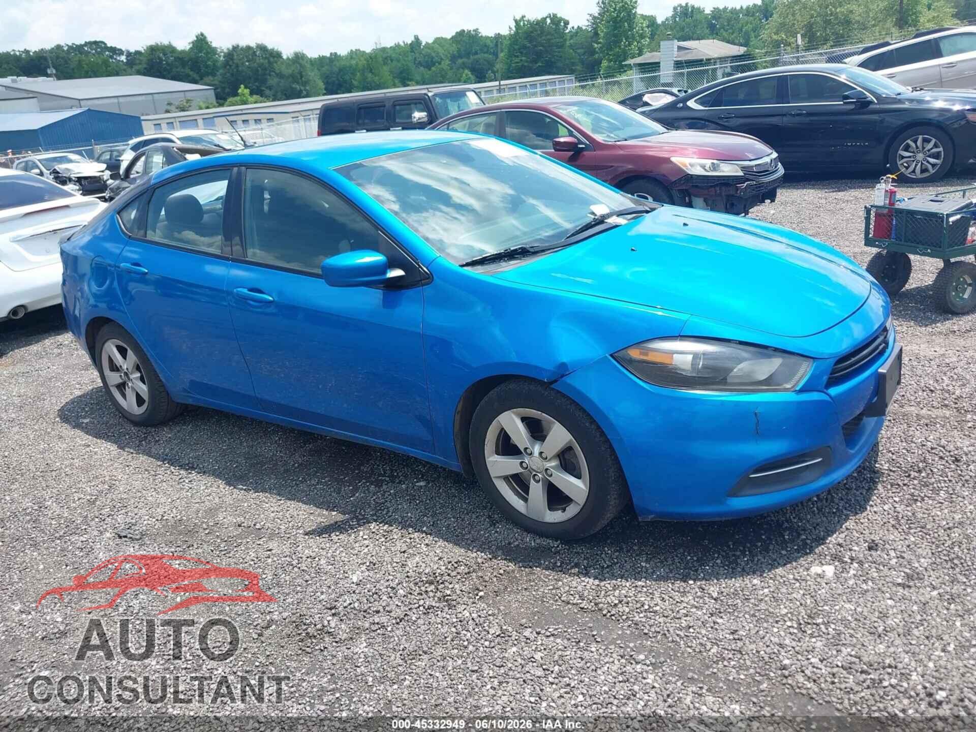 DODGE DART 2015 - 1C3CDFBB6FD374153