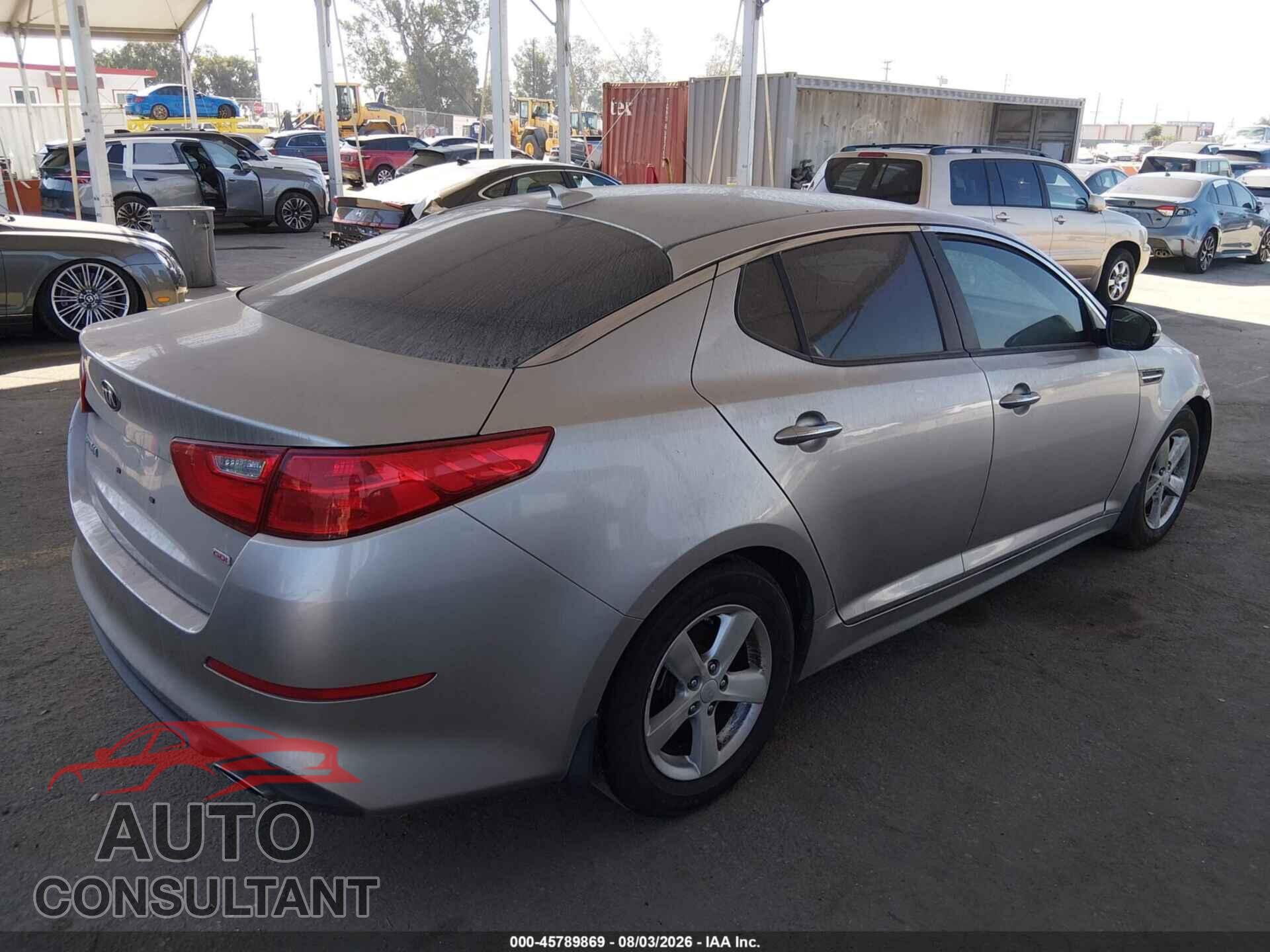 KIA OPTIMA 2014 - KNAGM4A7XE5522812
