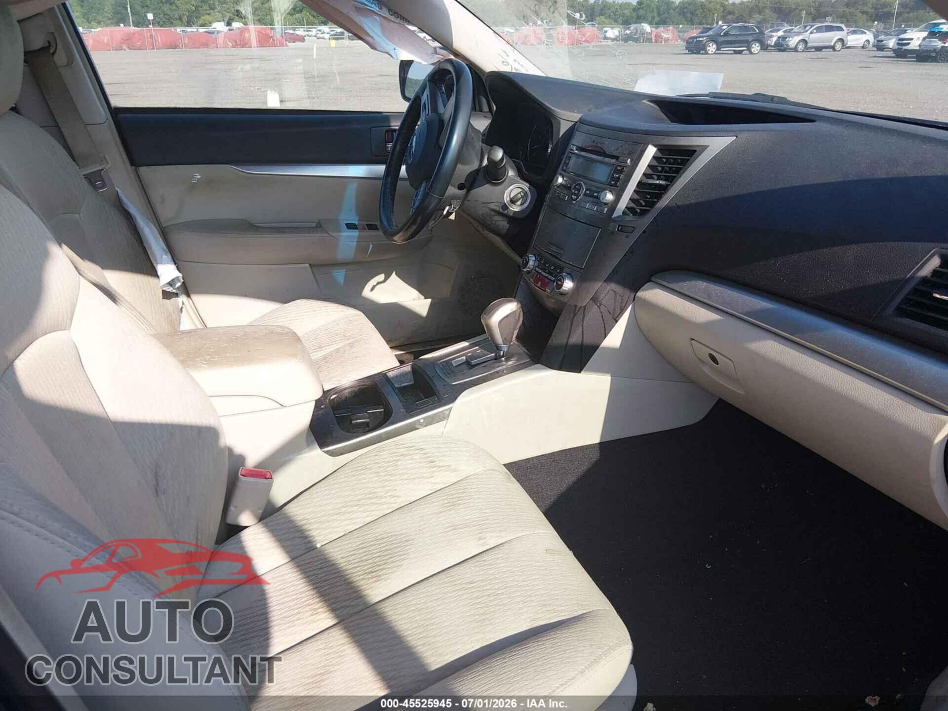 SUBARU OUTBACK 2010 - 4S4BRBDC8A3321505