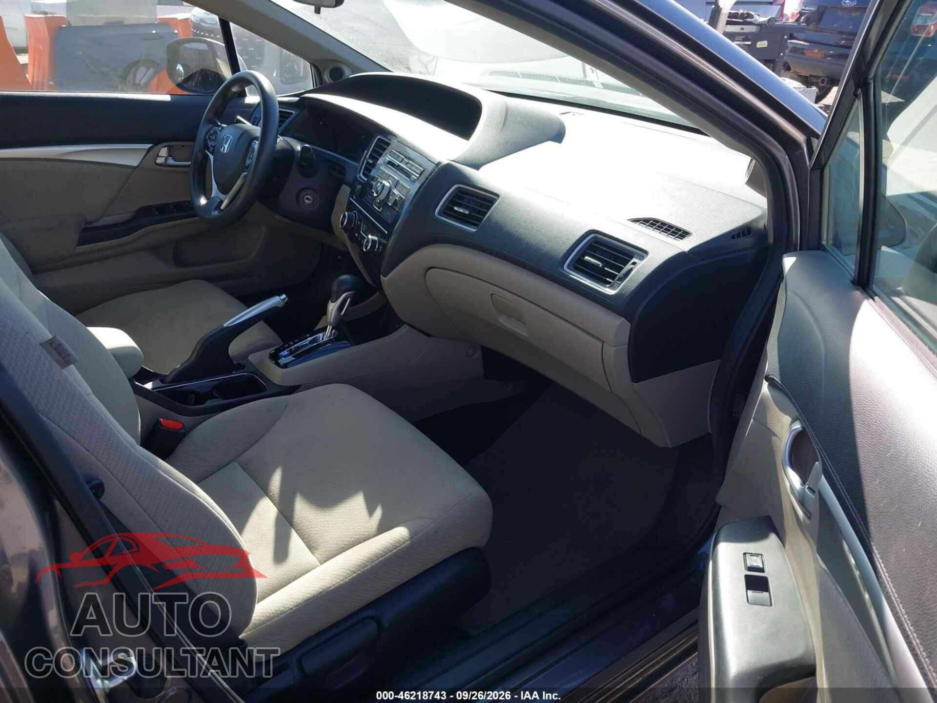 HONDA CIVIC 2013 - 19XFB2F84DE263442