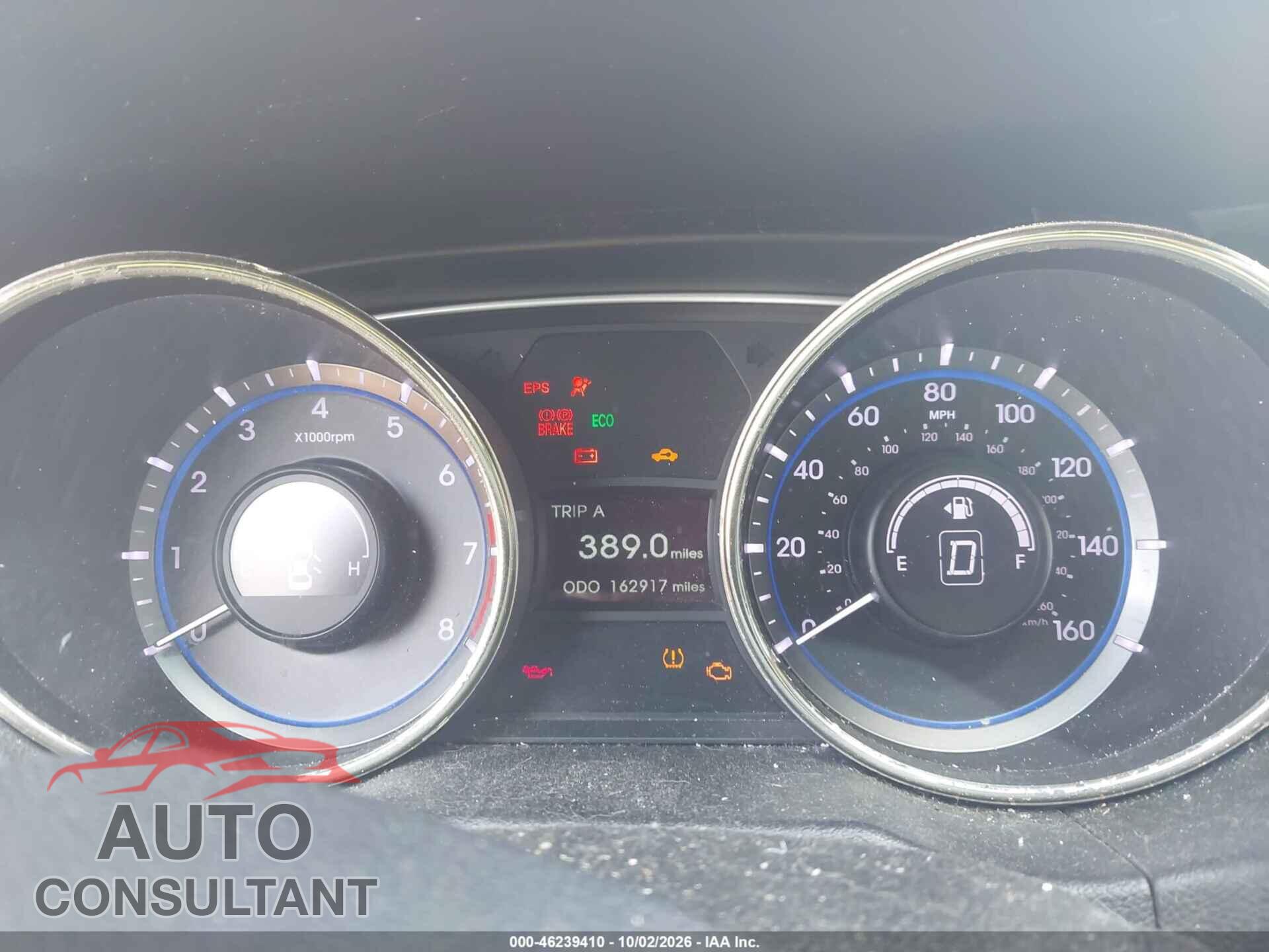 HYUNDAI SONATA 2012 - 5NPEC4AC8CH413885