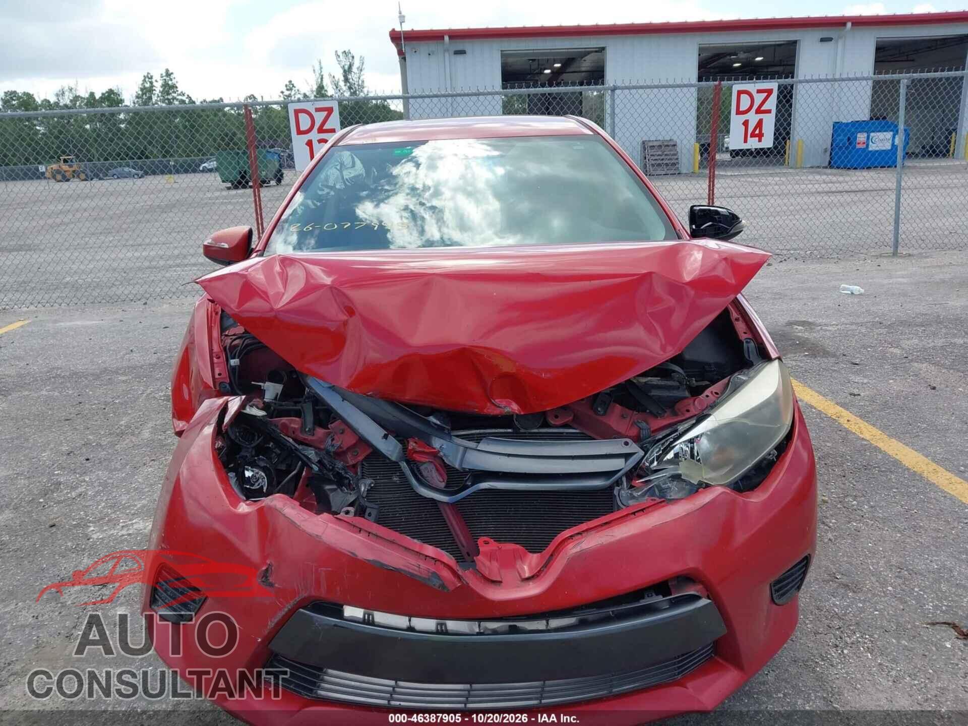 TOYOTA COROLLA 2015 - 2T1BURHEXFC358092