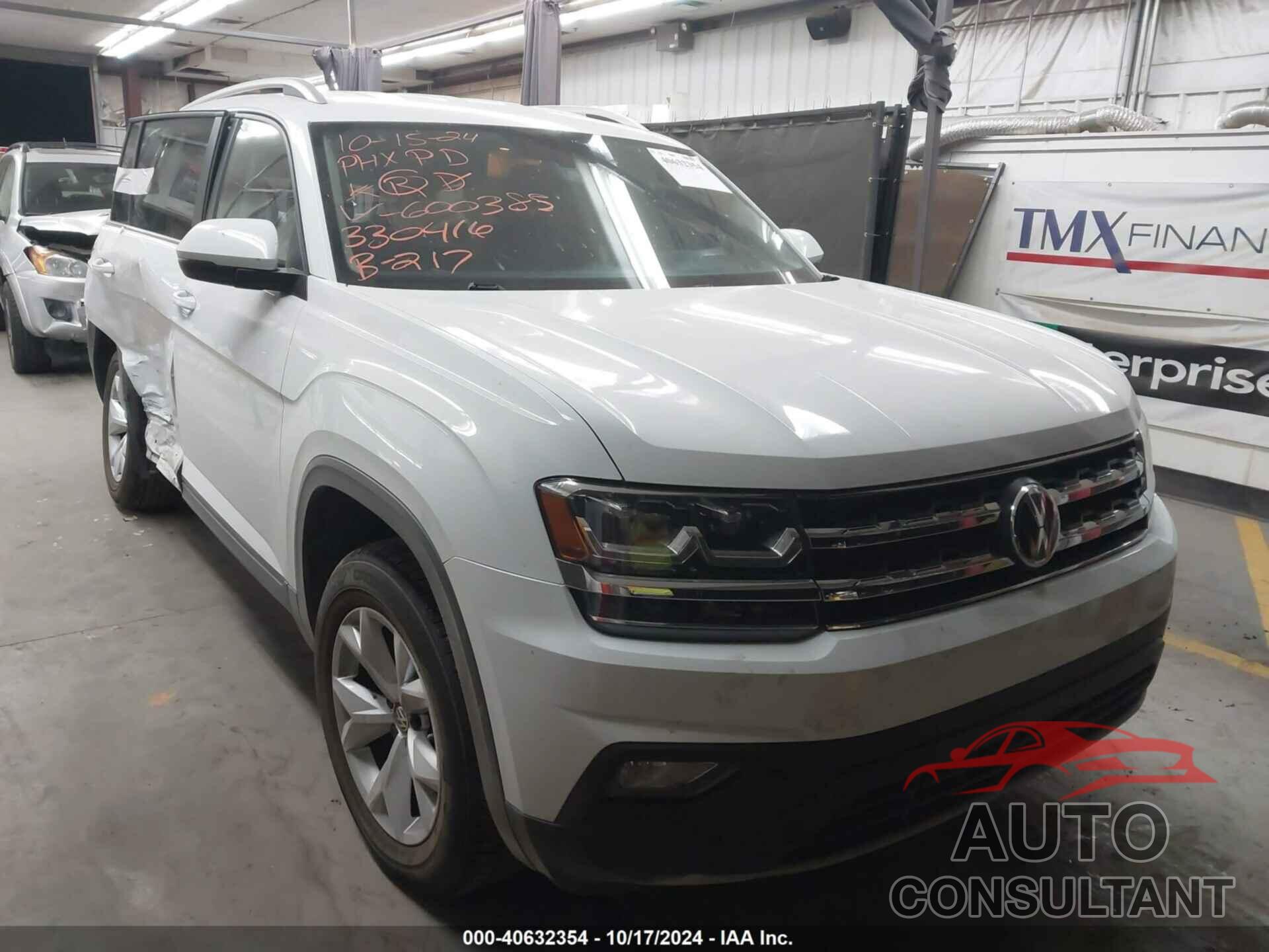 VOLKSWAGEN ATLAS 2019 - 1V2DR2CAXKC600385