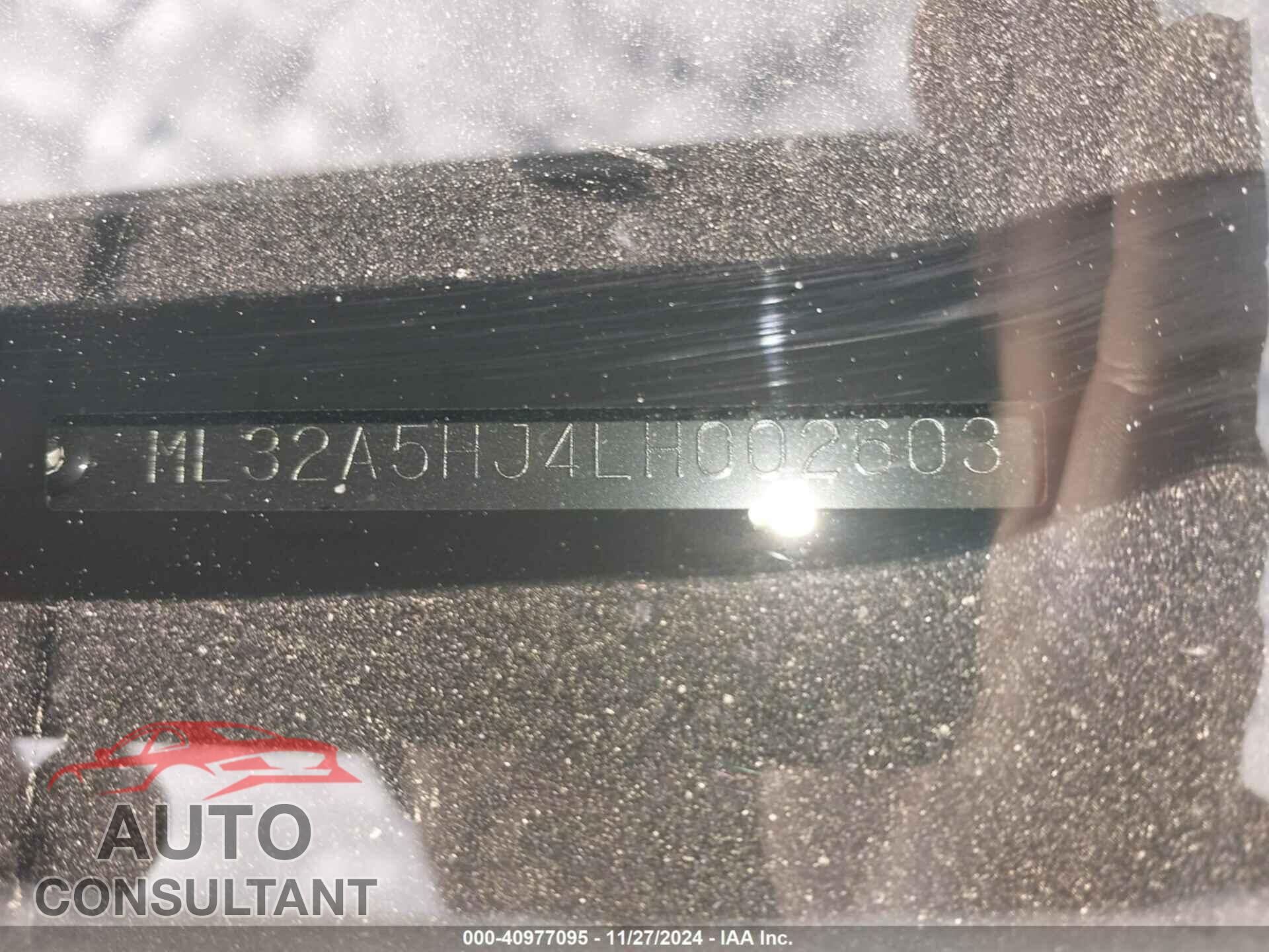 MITSUBISHI MIRAGE 2020 - ML32A5HJ4LH002603