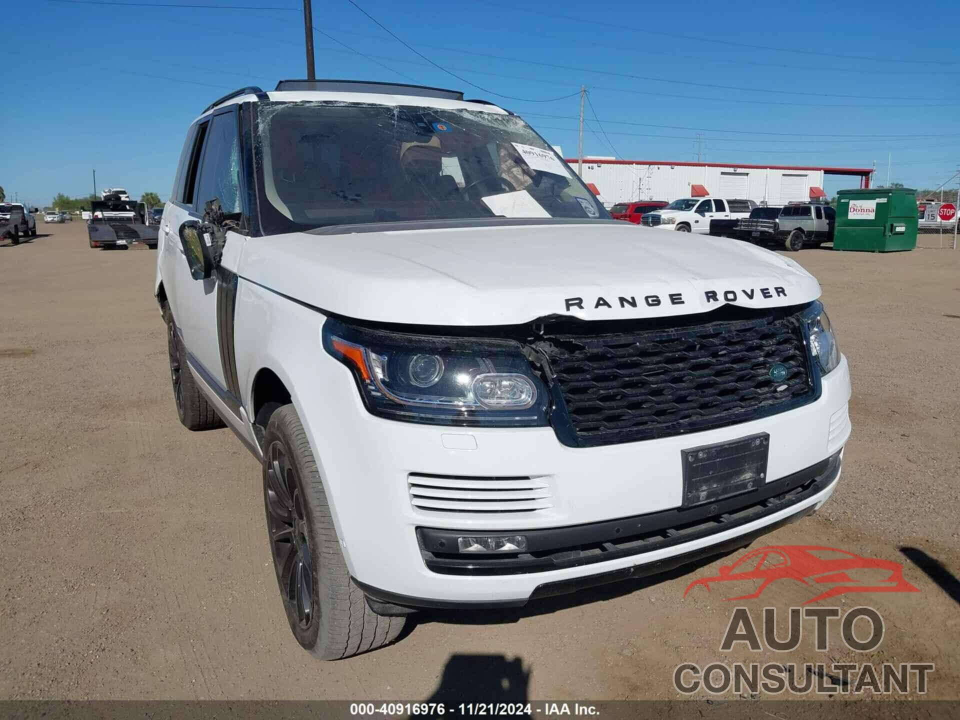 LAND ROVER RANGE ROVER 2017 - SALGR2FK2HA342590
