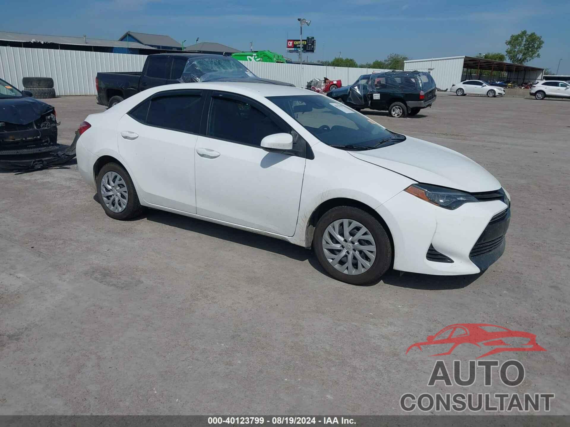 TOYOTA COROLLA 2019 - 5YFBURHE7KP885369