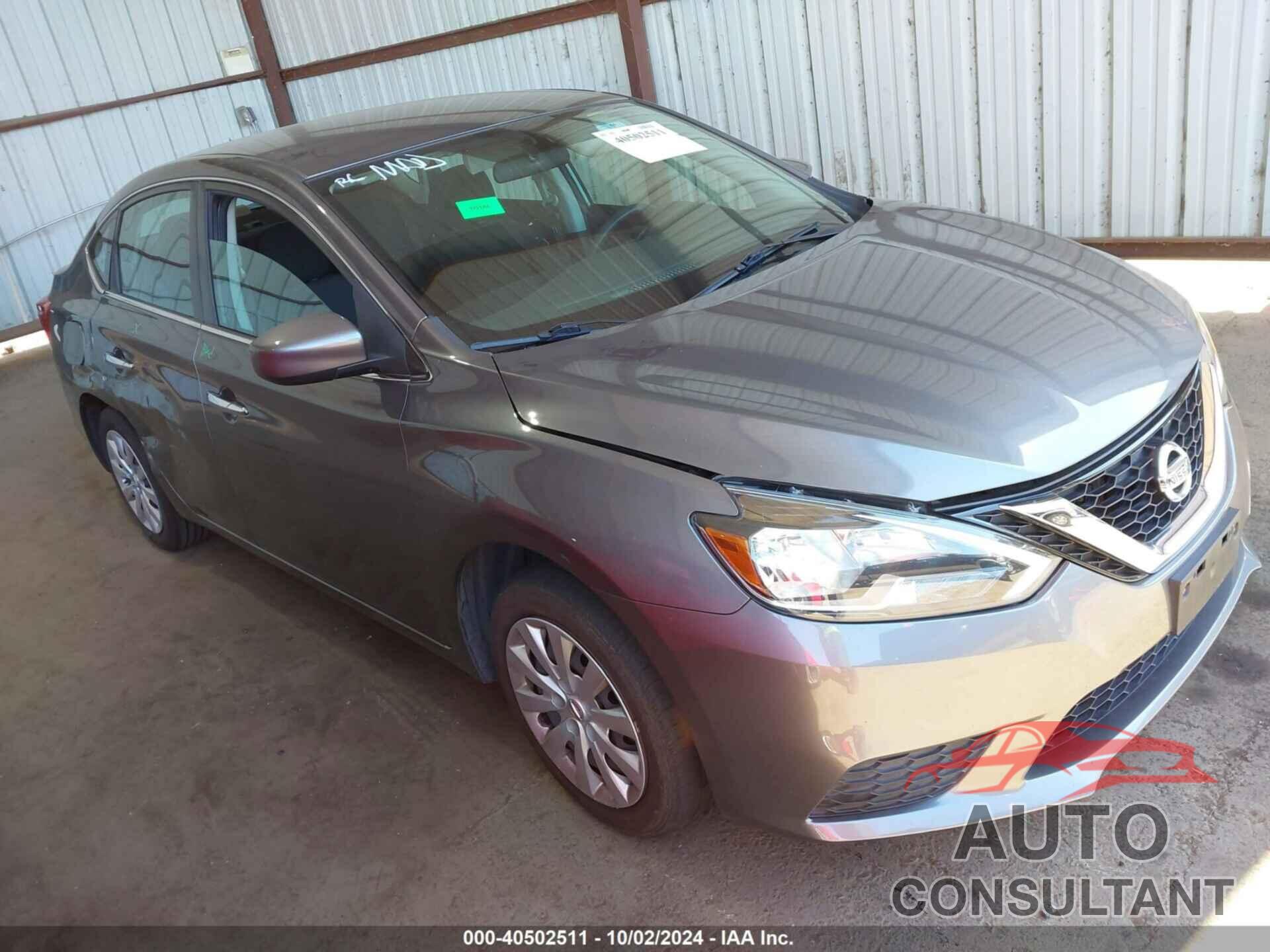 NISSAN SENTRA 2019 - 3N1AB7AP6KY423356