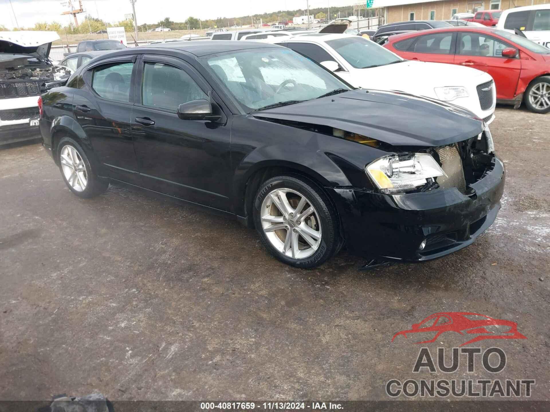 DODGE AVENGER 2012 - 1C3CDZEG9CN264602