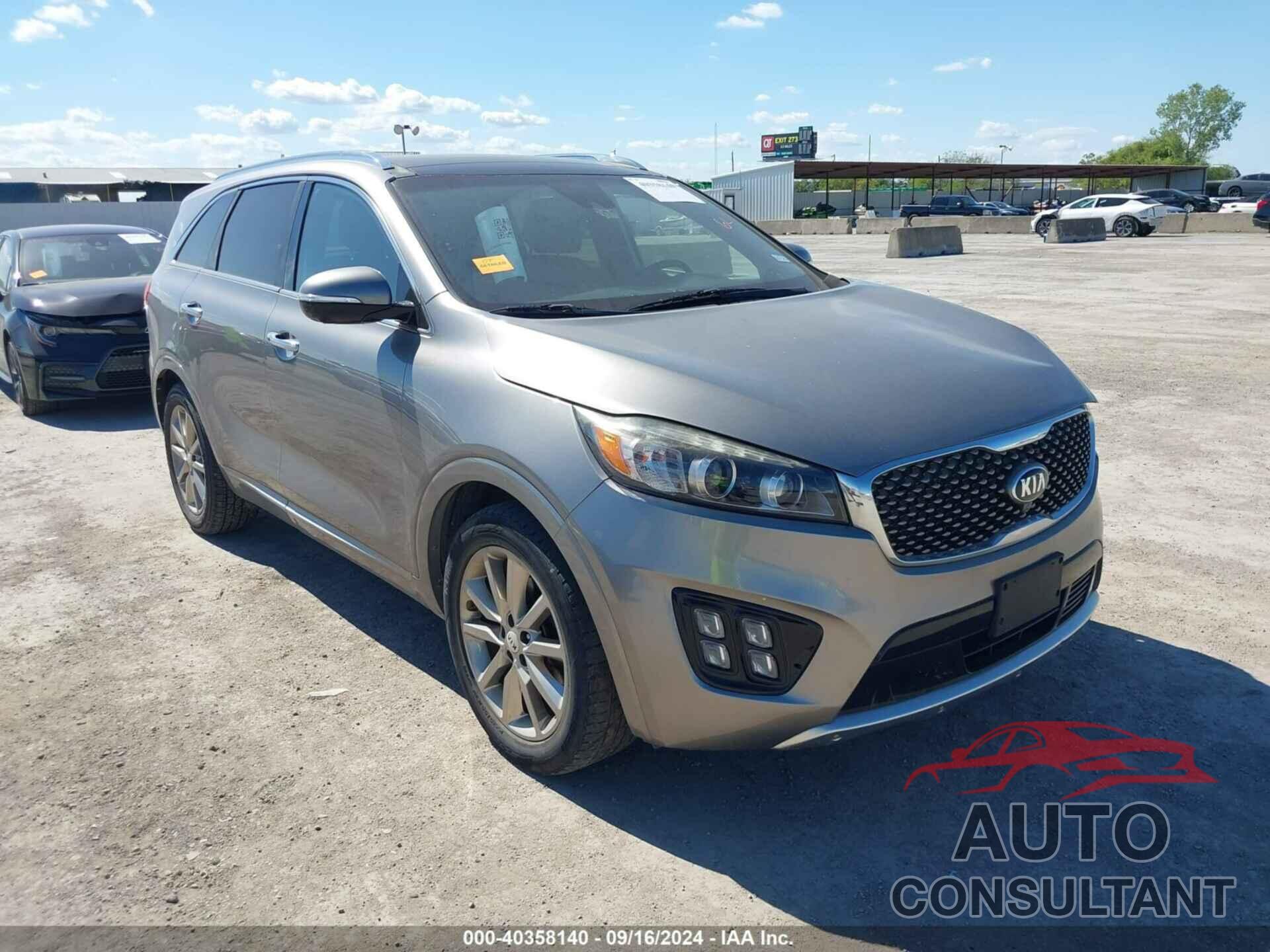 KIA SORENTO 2017 - 5XYPK4A52HG301109