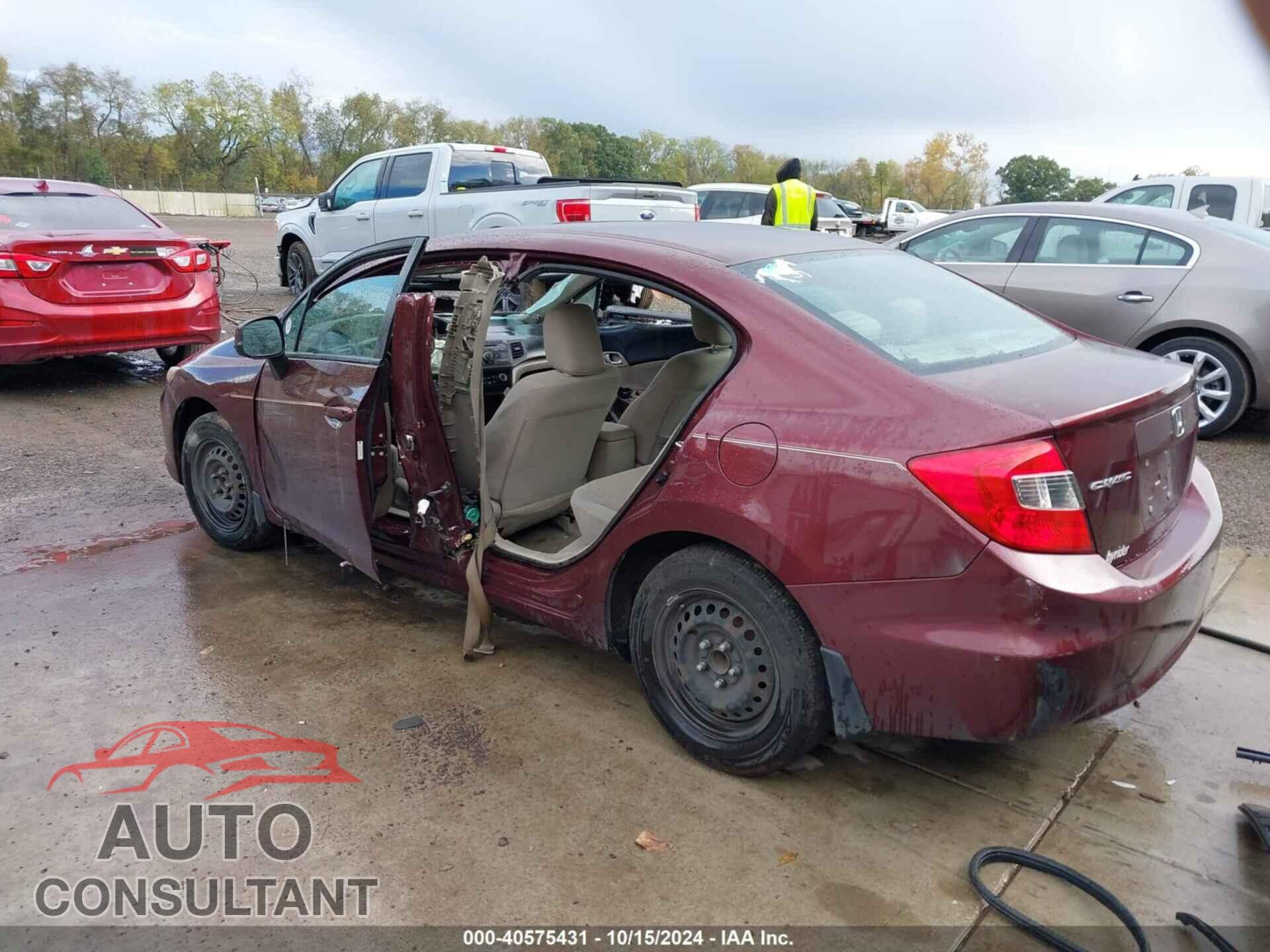 HONDA CIVIC 2012 - 19XFB2F52CE072784