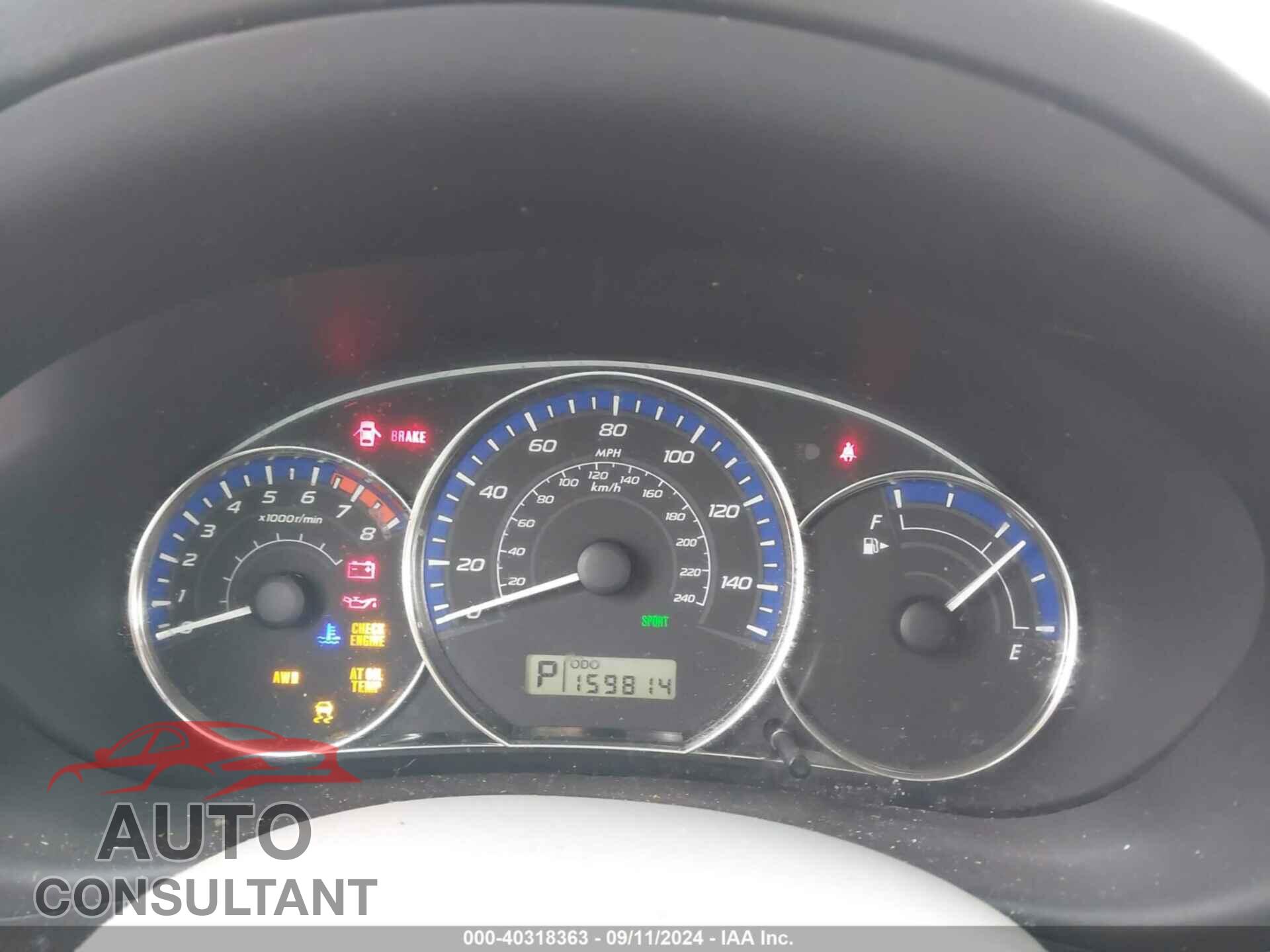 SUBARU FORESTER 2013 - JF2SHAEC5DH415897