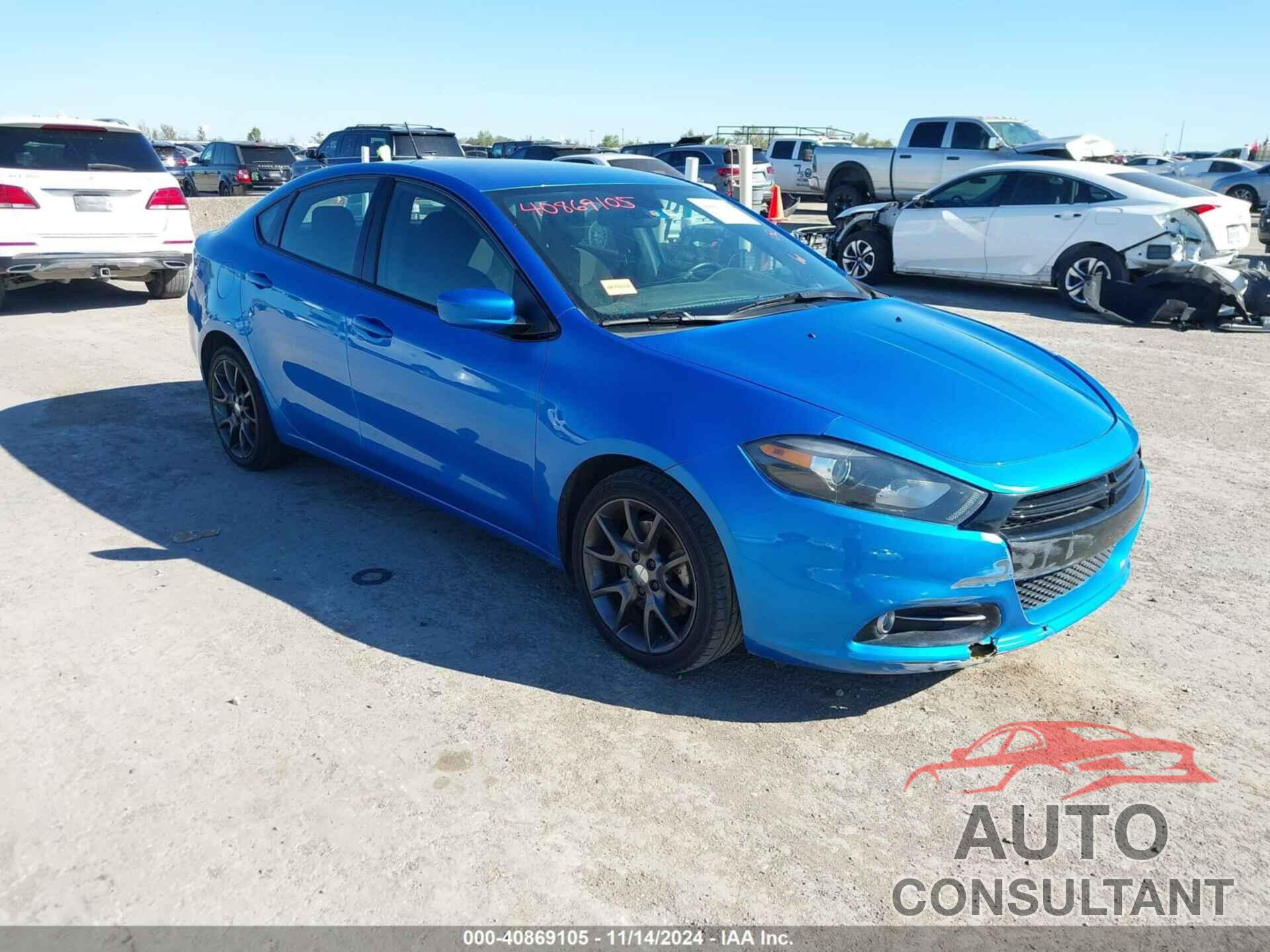 DODGE DART 2016 - 1C3CDFBB6GD539460