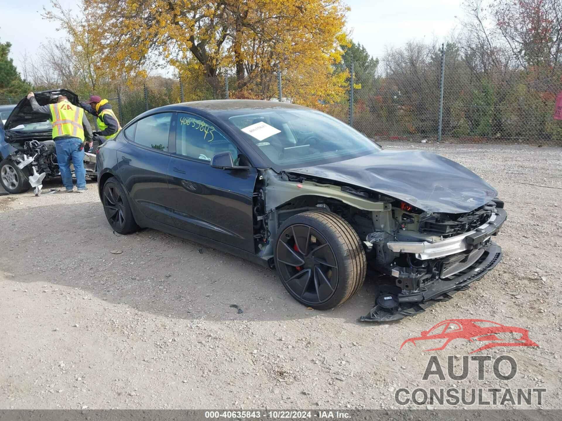 TESLA MODEL 3 2024 - 5YJ3E1ET2RF801101