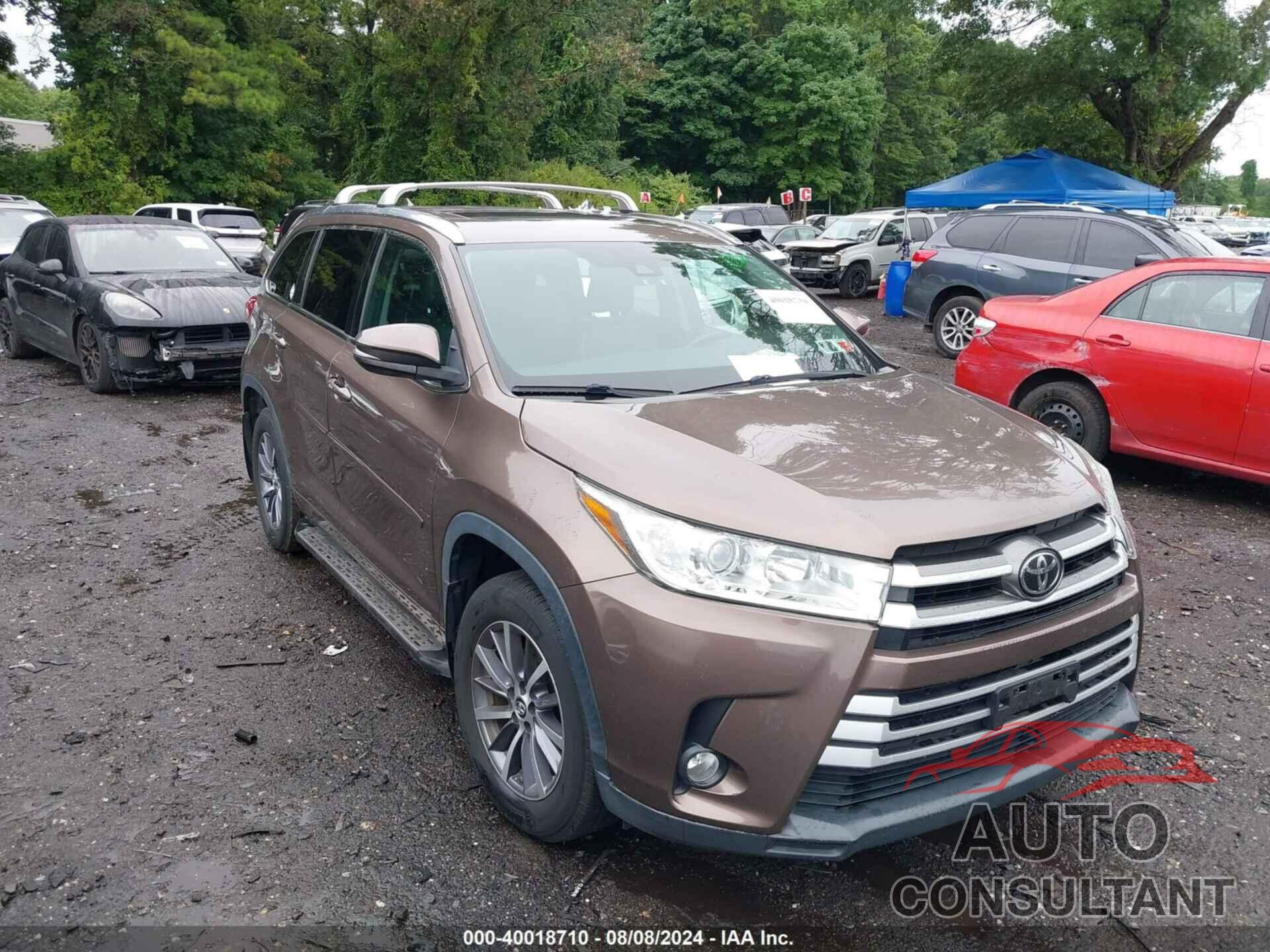 TOYOTA HIGHLANDER 2017 - 5TDJZRFH6HS465998