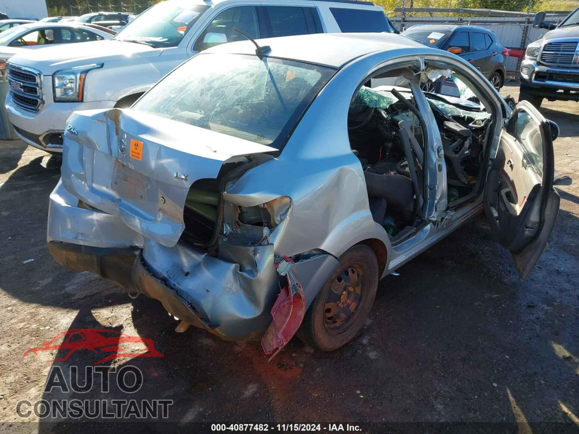 KIA RIO 2011 - KNADH4A37B6954655
