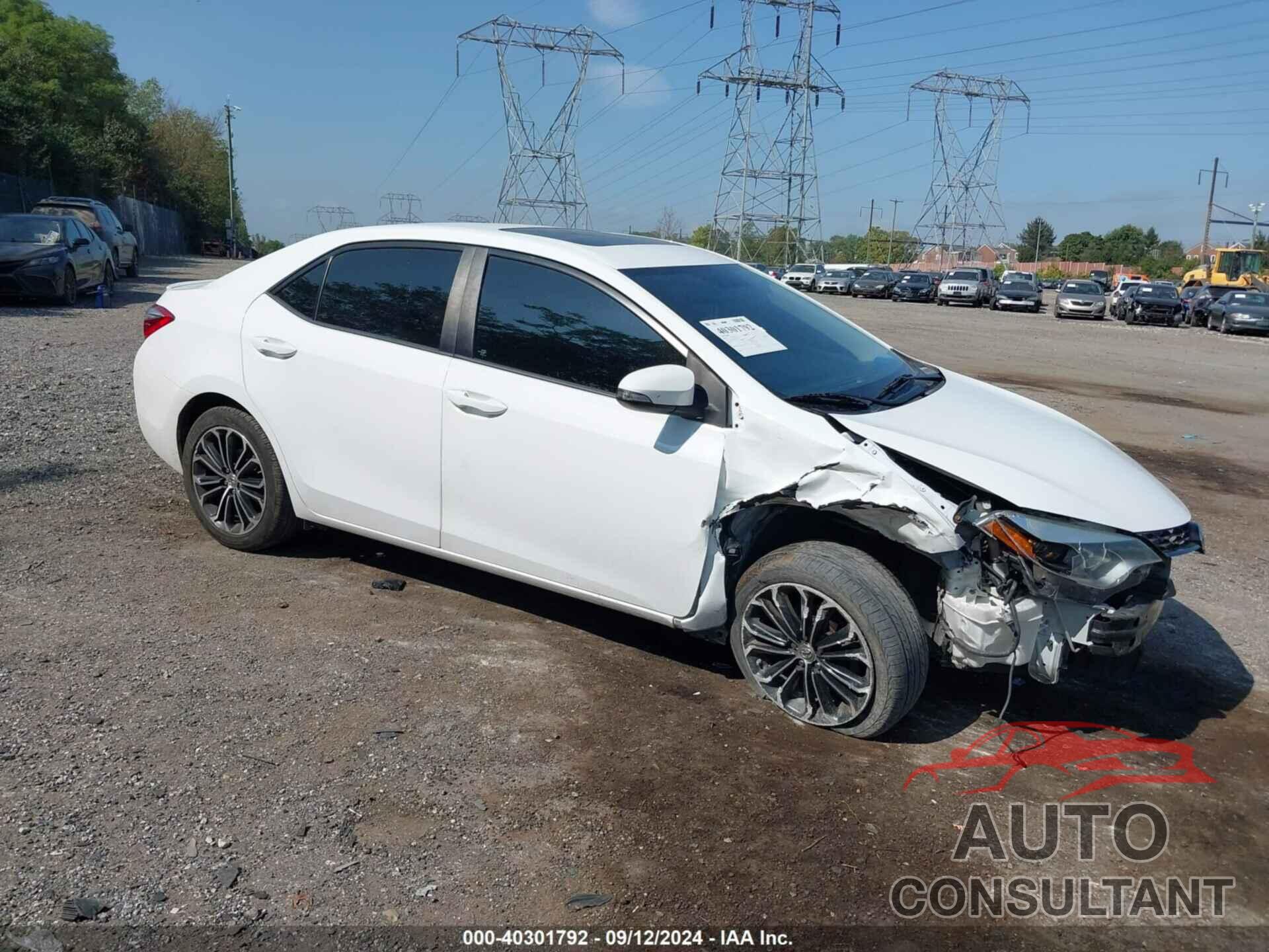 TOYOTA COROLLA 2016 - 2T1BURHE3GC729952